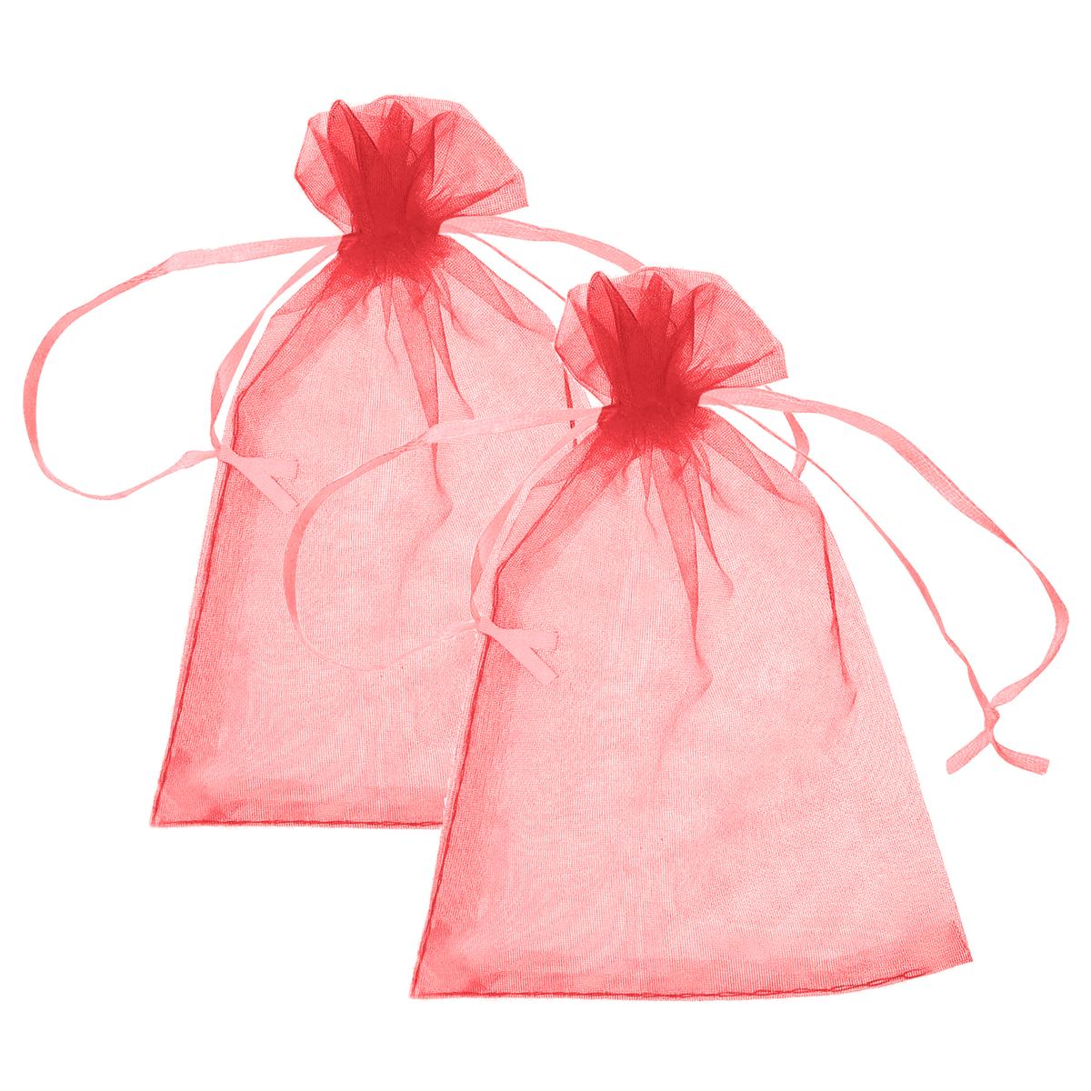 Bolsas de Organza VentDepot MXPDR-002 Rojas 2 Piezas