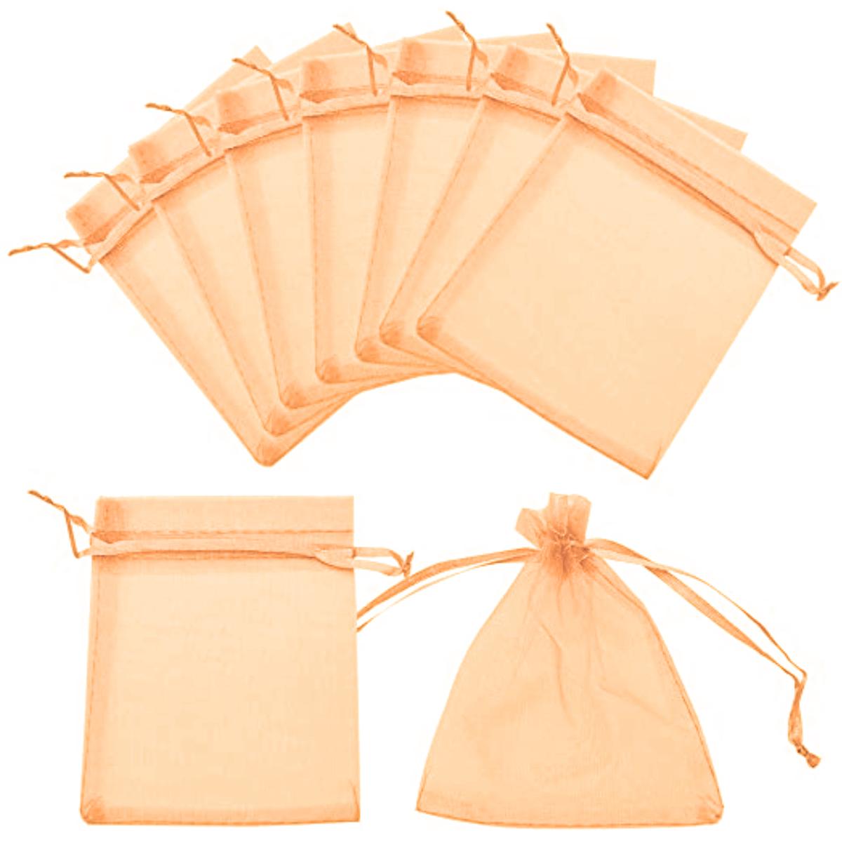 Foto 4 pulgar | Bolsas de Organza para Detalles de Fiesta VentDepot MXPOG-007 Naranja 15 Piezas