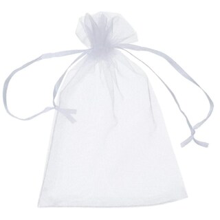 Foto 2 | Bolsa para Regalo de Organza Ventdepot Mxeeb-006 10 piezas Blancas