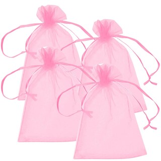Foto 1 | Bolsa de Organza con Cordón Ventdepot Mxphk-004 4 Piezas Rosa
