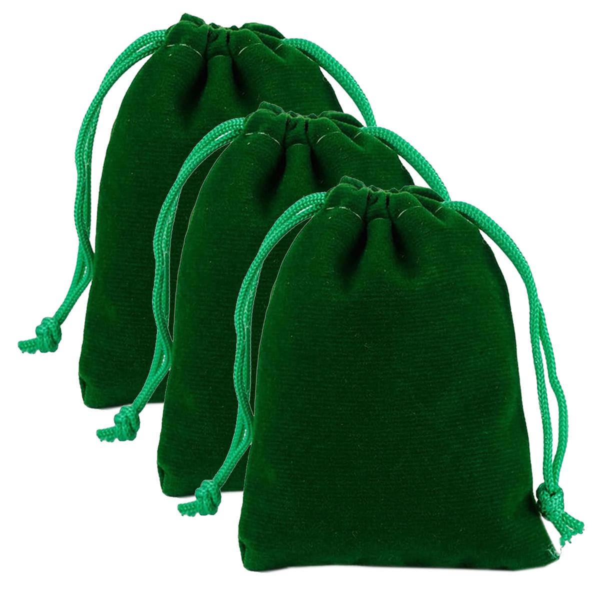 Foto 2 pulgar | Bolsas de Terciopelo Ventdepot  Mxvgn-003  3 Piezas Verde