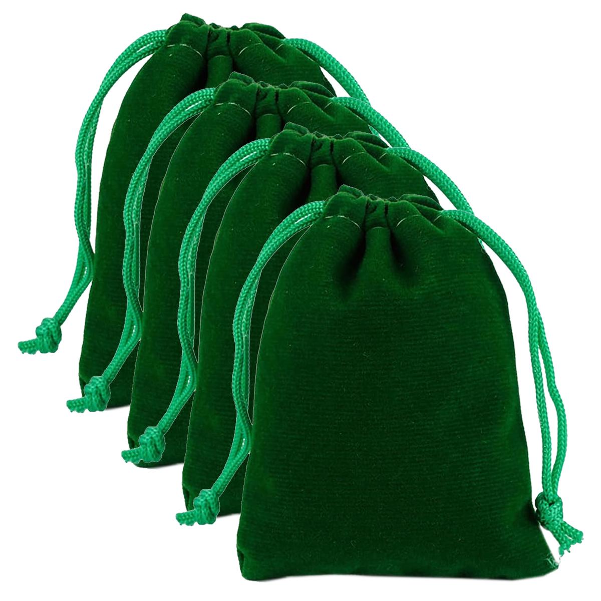 Bolsas de Terciopelo VentDepot MXVGN-004 Verdes 4 Piezas