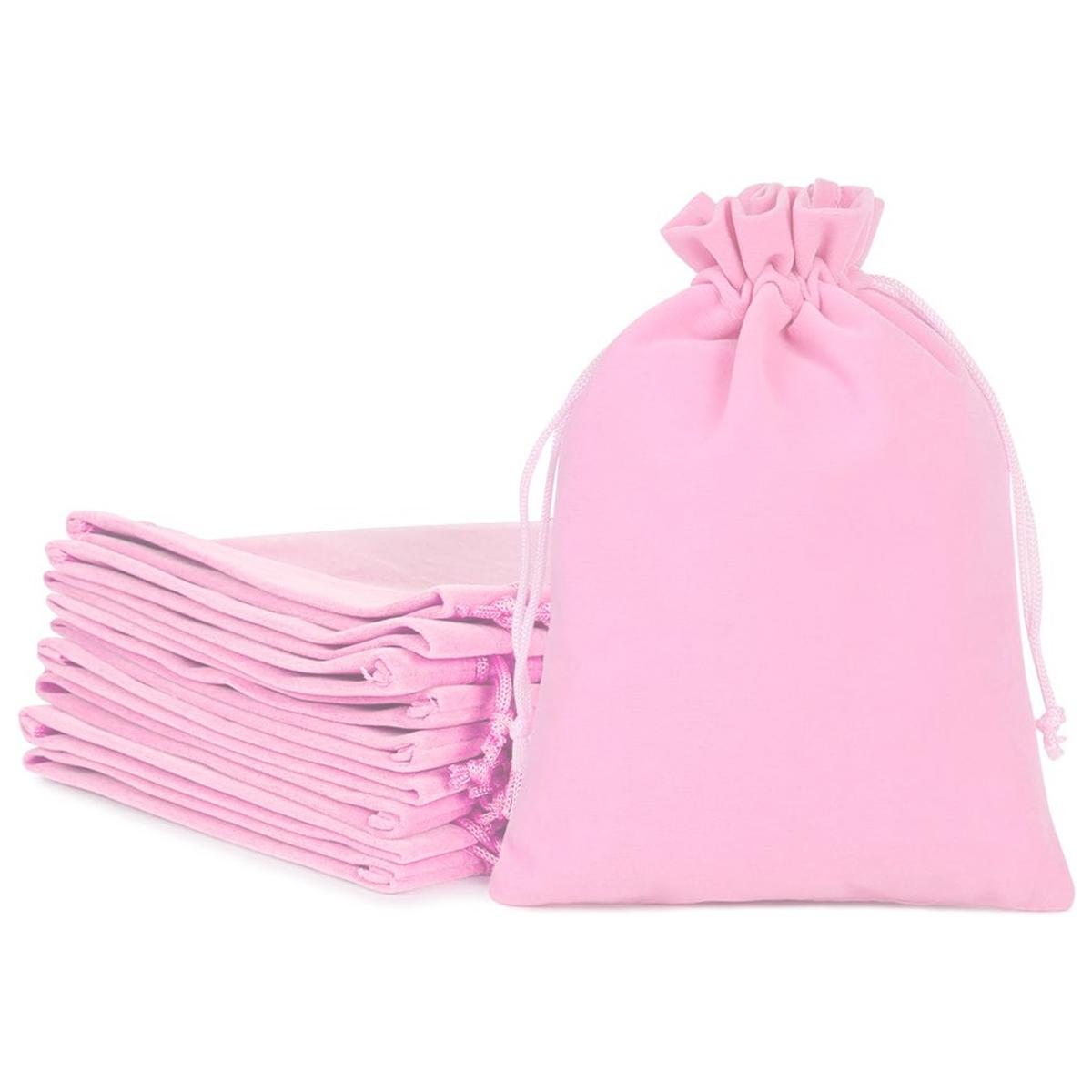 Bolsa Mini de Terciopelo Ventdepot Mxvvk-008 20piezas Rosa Bolsa Organza