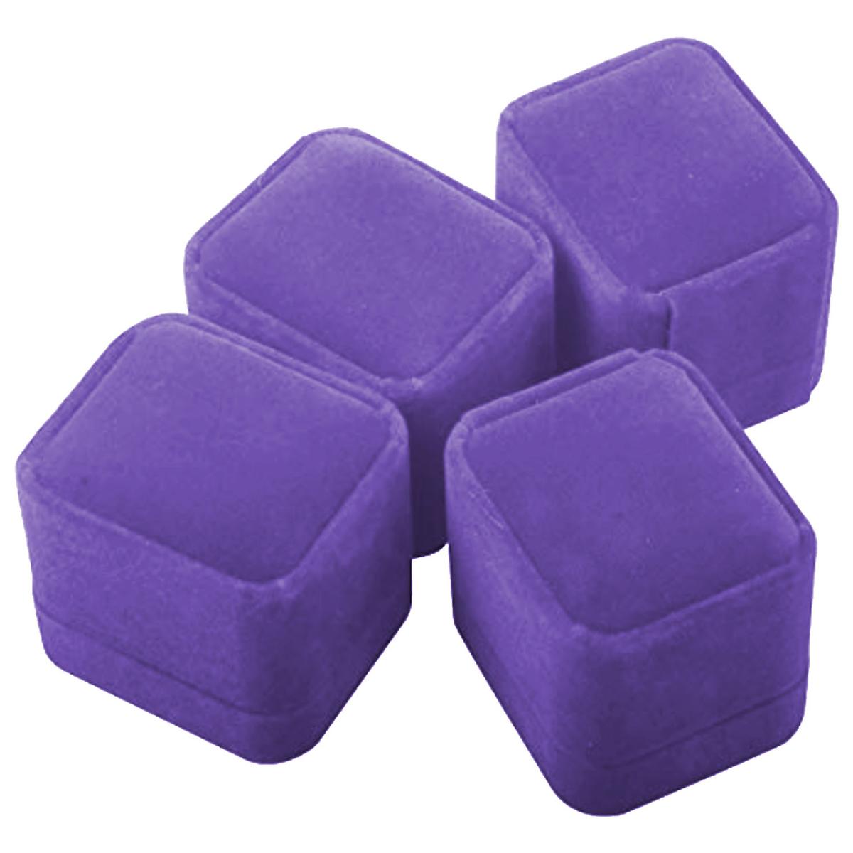 Foto 4 pulgar | Cajas de Terciopelo Ventdepot Mxvlv-007 15 piezas Moradas