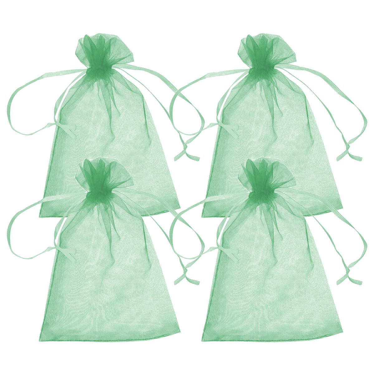 Foto 2 | Morralitos de Organza Ventdepot  Mxpfg-004 4 piezas Verdes