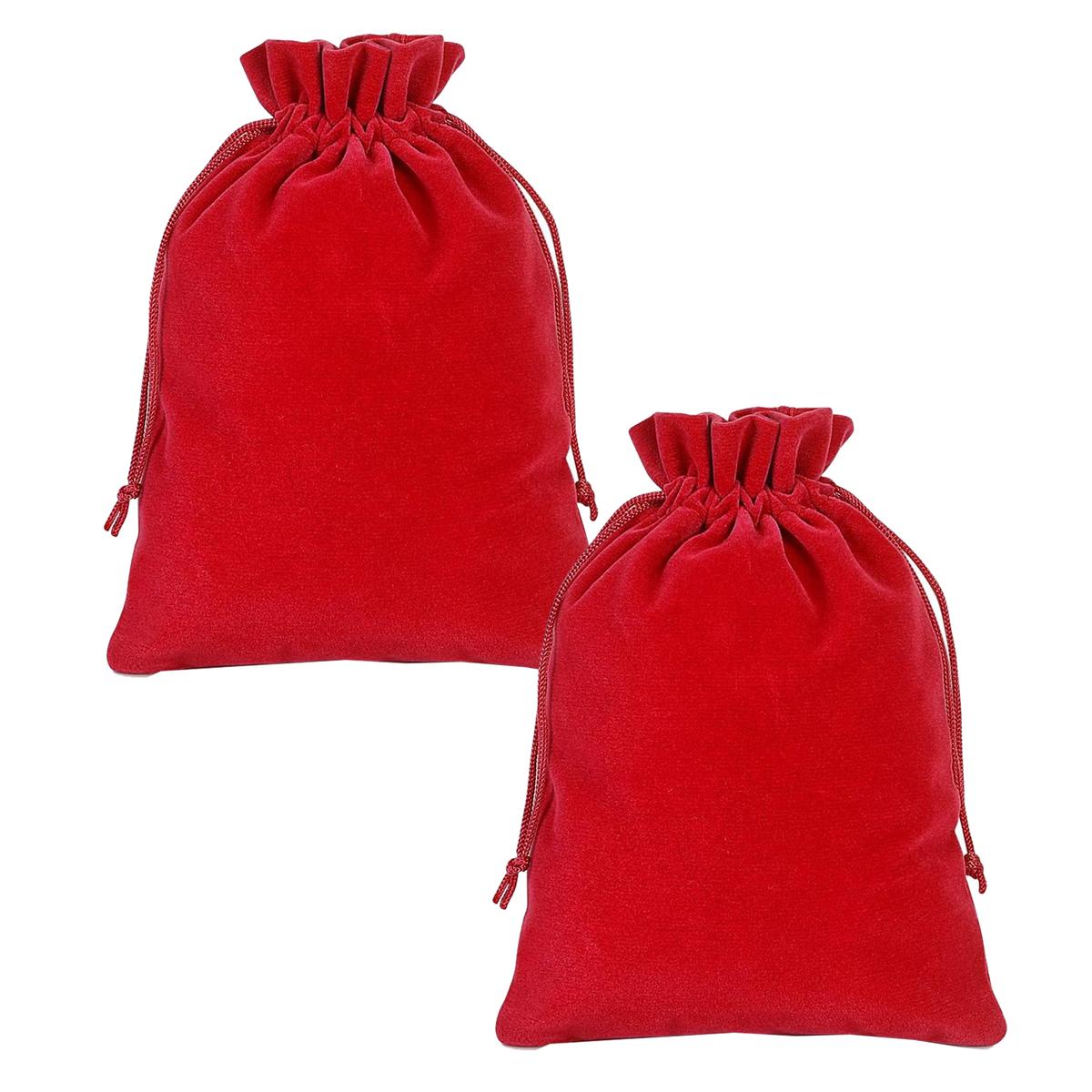 Bolsas con Cordón para Joyería Ventdepot Mxvog-002 2 piezas color Rojo