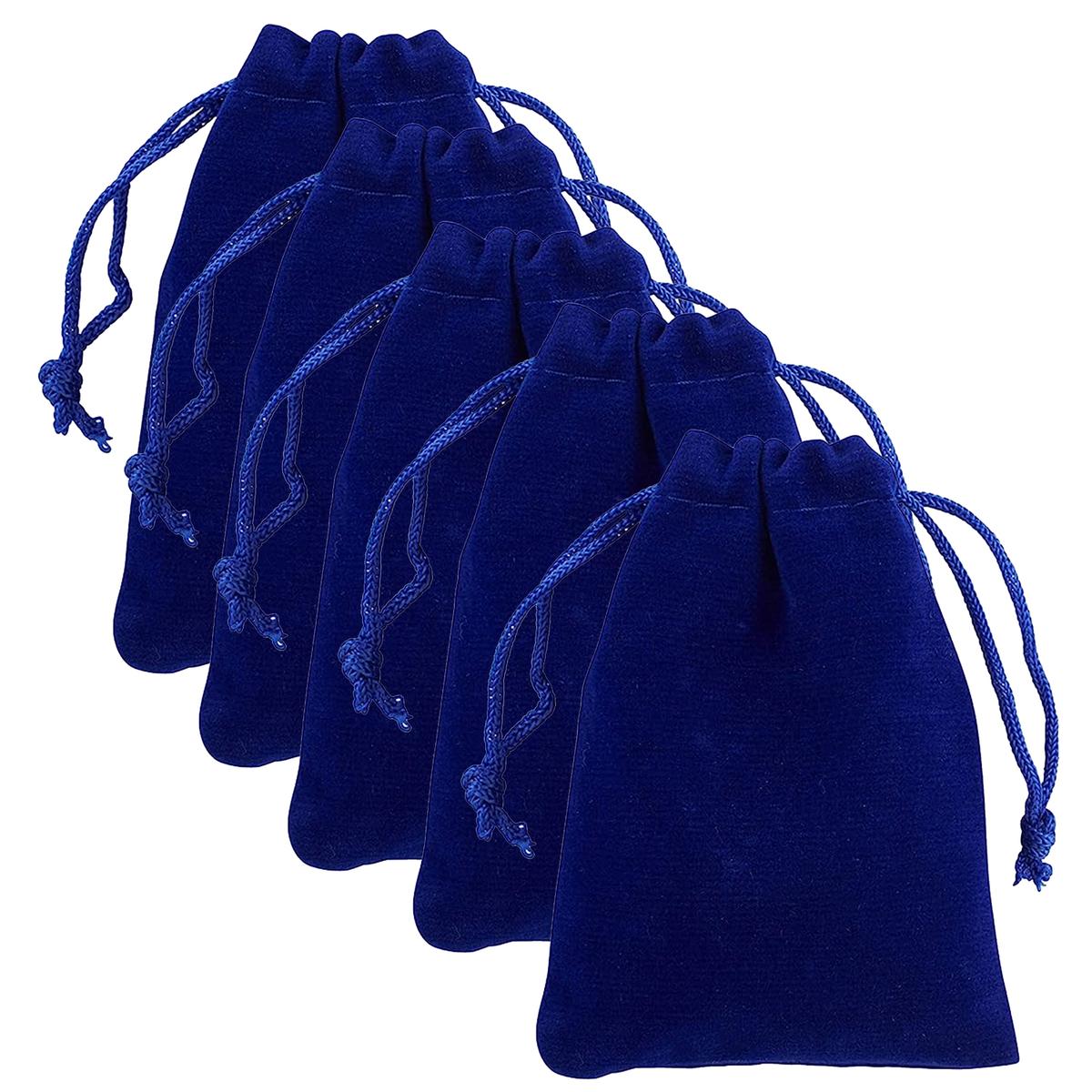 Bolsas de Terciopelo VentDepot MXMVV-005 Azules 3 Piezas