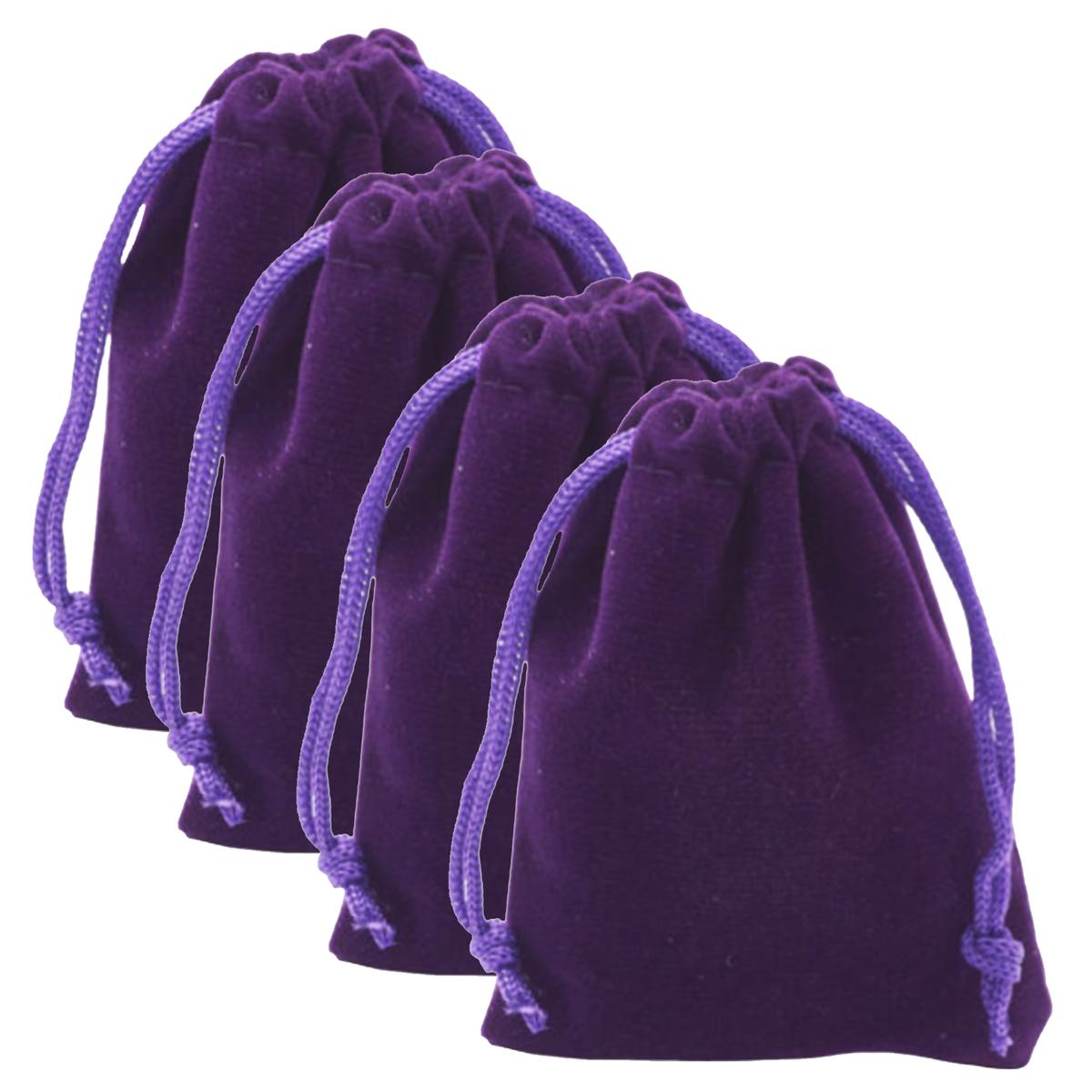 Bolsas de Terciopelo para Pulseras Ventdepot Mxnvp-004 4piezas Moradas