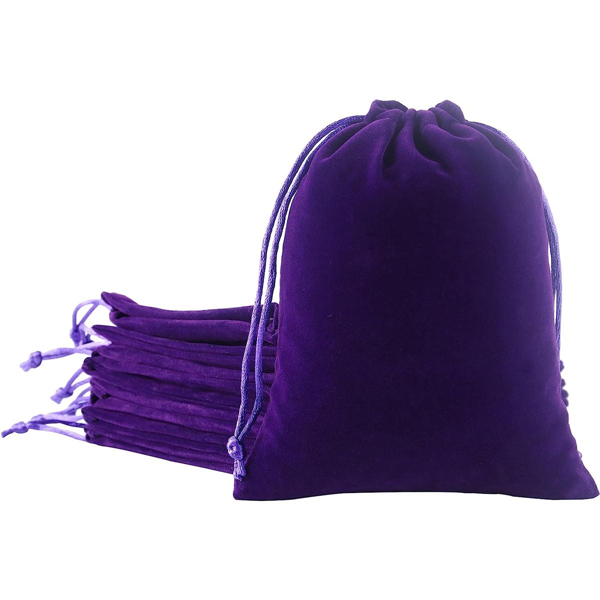 Morralitos de Terciopelo Ventdepot Mxnvp-007 15 Piezas Moradas