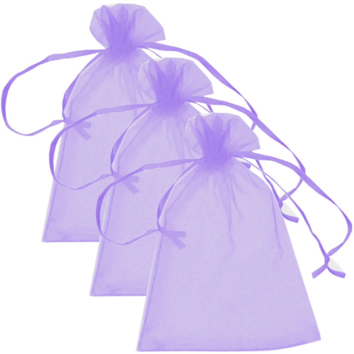 Bolsa De Organza para Boda Ventdepot Mxpob-003 3 piezas color Morado