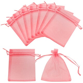 Foto 3 | Costalitos Organza Con Cordón Ventdepot Mxpdr-009 25piezas color Rojo