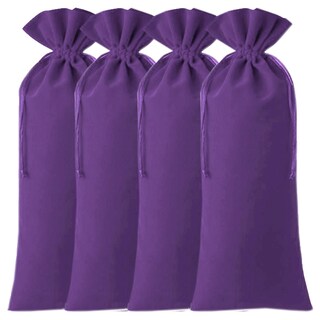 Foto 1 | Bolsa De Terciopelo Para Botella Ventdepot Mxbge-004 4 piezas Color Morado