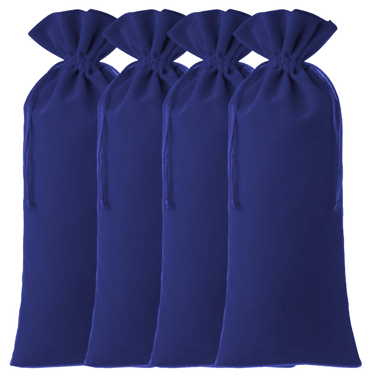 Bolsas de Terciopelo para Botella VentDepot MXOGH-004 Azules 4 Piezas