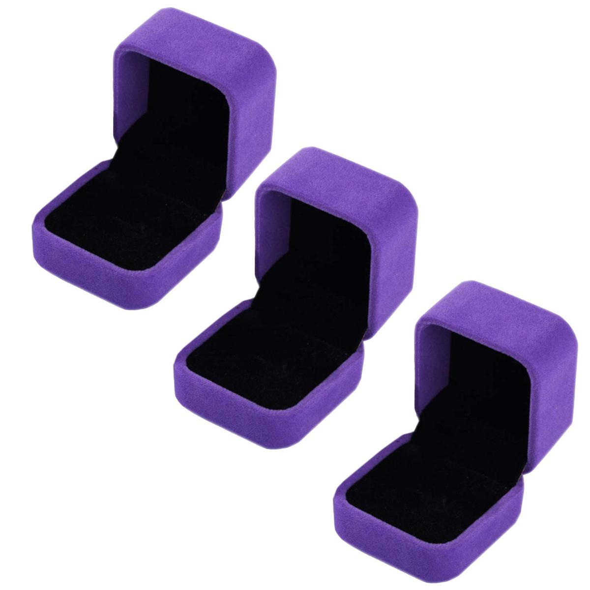 Joyero para Anillos Ventdepot Mxvlv-003 3 piezas Morado