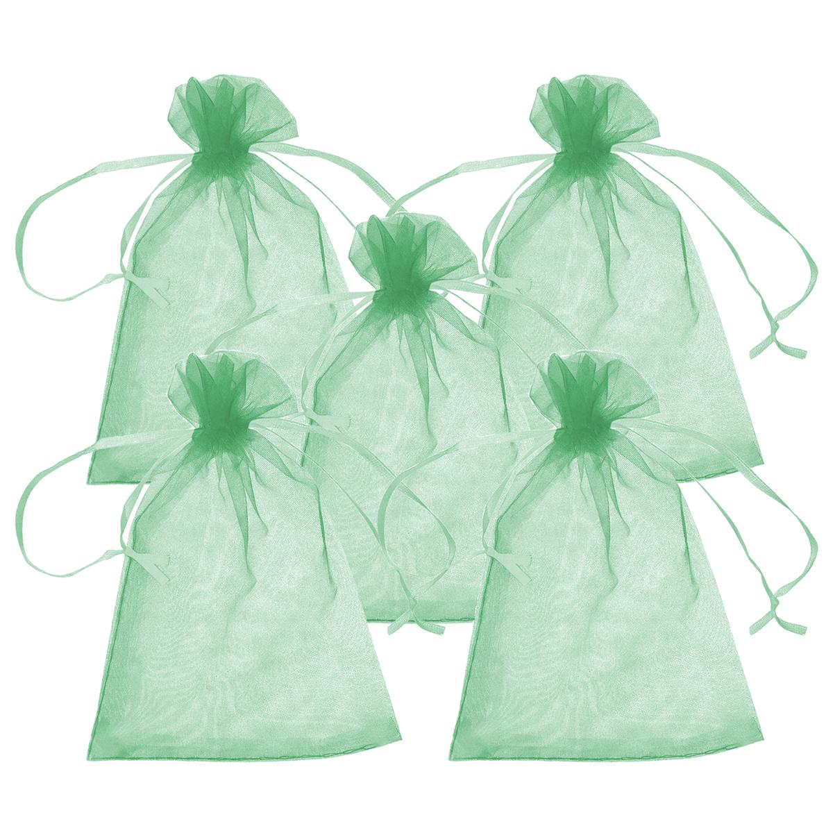 Costalitos Ventdepot  Mxpfg-005 5 piezas Verdes de Organza