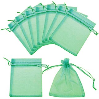 Foto 3 | Costalitos Organza Con Cordón Ventdepot Mxpfg-006 10 piezas color Verde Obscuro