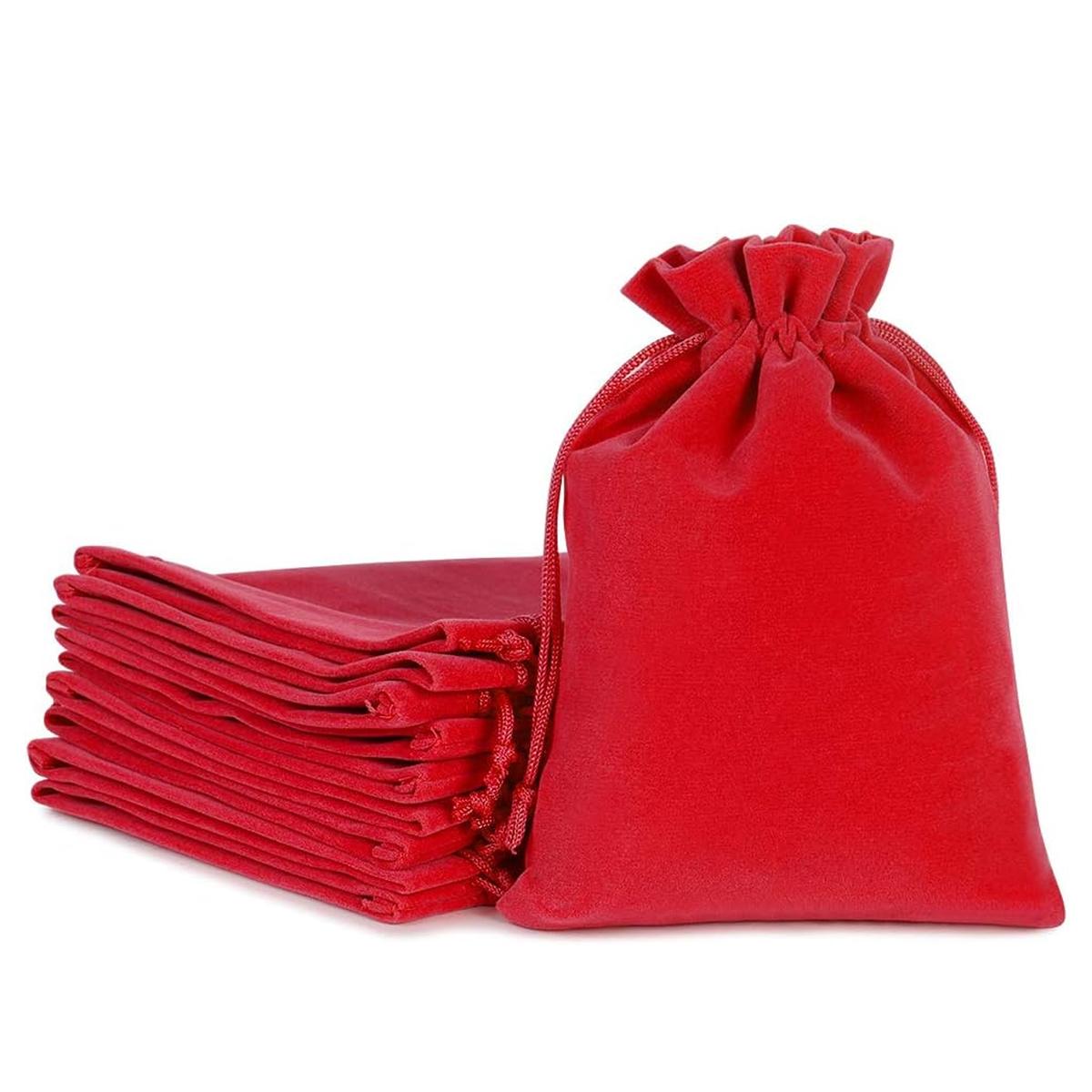 Empaques De Bisutería Ventdepot Mxvog-007 15 piezas color Rojo Bolsa Organza