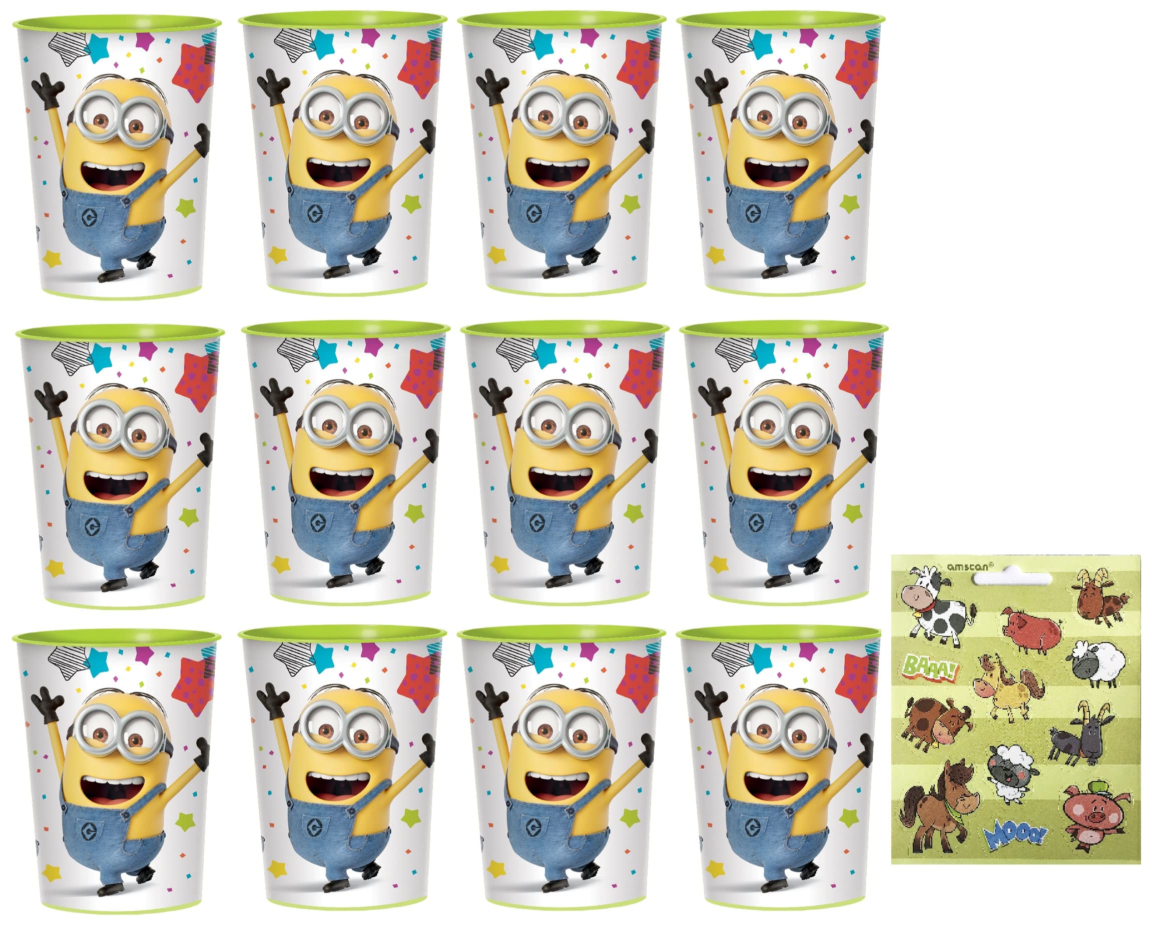 Foto 2 pulgar | Artículos Para Fiestas Amscan Despicable Me Con 12 Vasos Reutilizables - Venta Internacional.