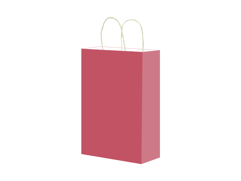 Foto 2 pulgar | Bolsa de Papel Bond Rosa Mediana con Asa 19 X 8 X 26.5 - 12 Bolsas