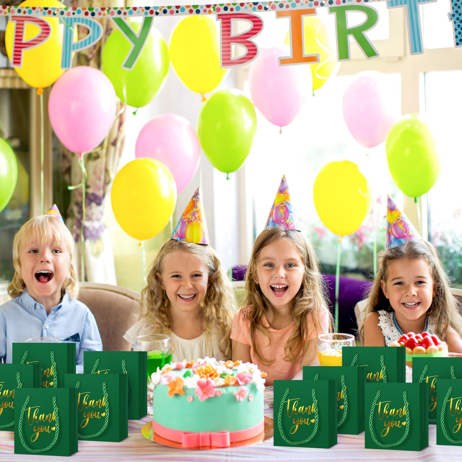 Foto 7 pulgar | Minibolsas de Regalo Honoson de Papel Verde Oscuro 30 Unidades - Venta Internacional
