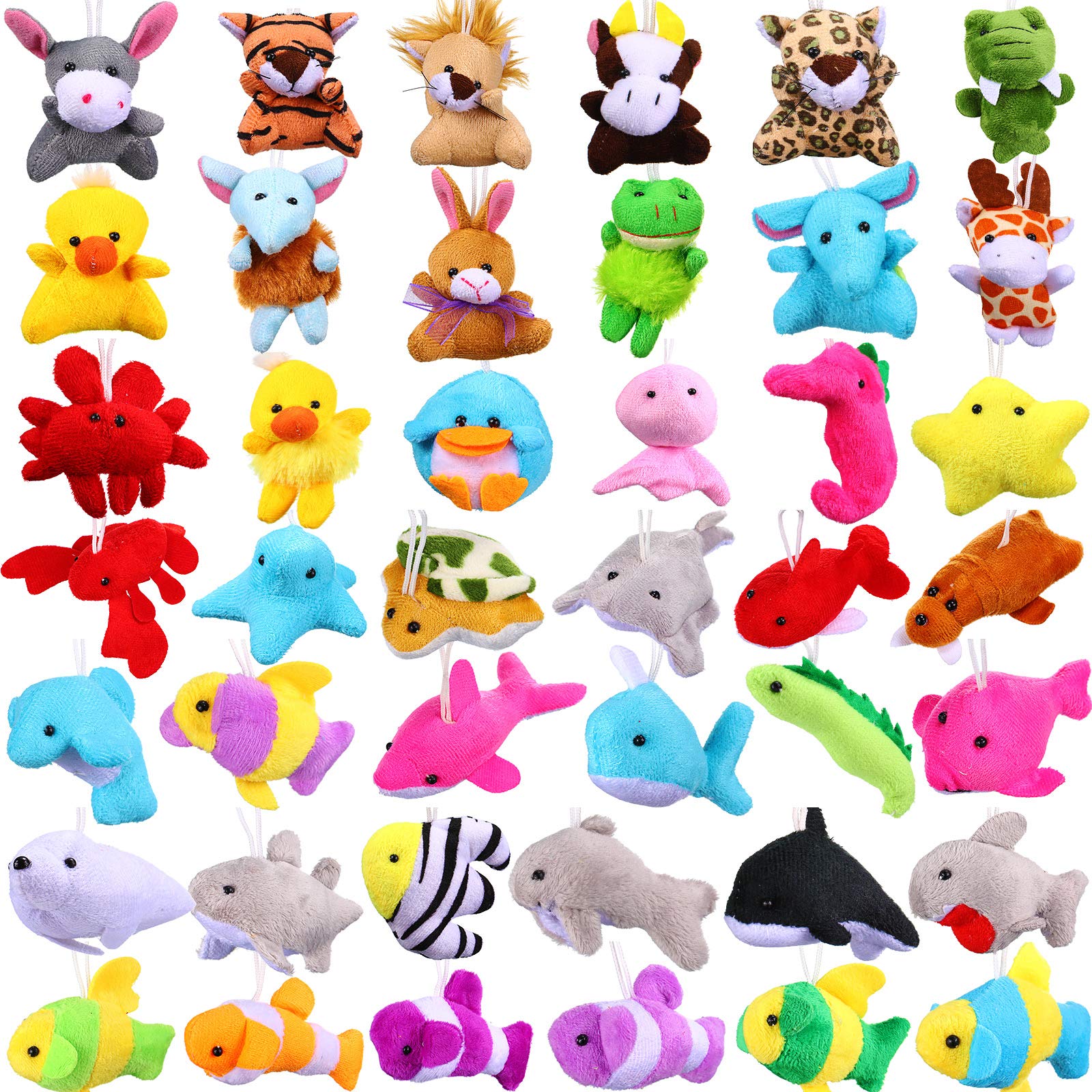 Set De Juguetes Con Minianimales De Peluche Sumind, 42 Unidades, Para Fiesta De Pascua - Venta Internacional.