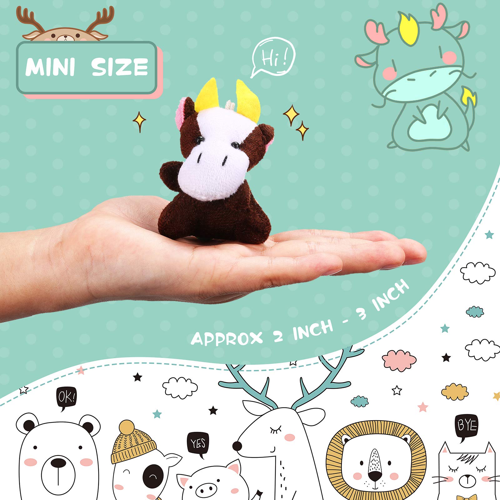 Foto 3 pulgar | Set De Juguetes Con Minianimales De Peluche Sumind, 42 Unidades, Para Fiesta De Pascua - Venta Internacional.