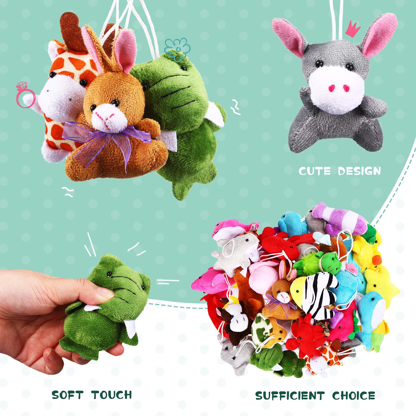 Foto 4 pulgar | Set De Juguetes Con Minianimales De Peluche Sumind, 42 Unidades, Para Fiesta De Pascua - Venta Internacional.
