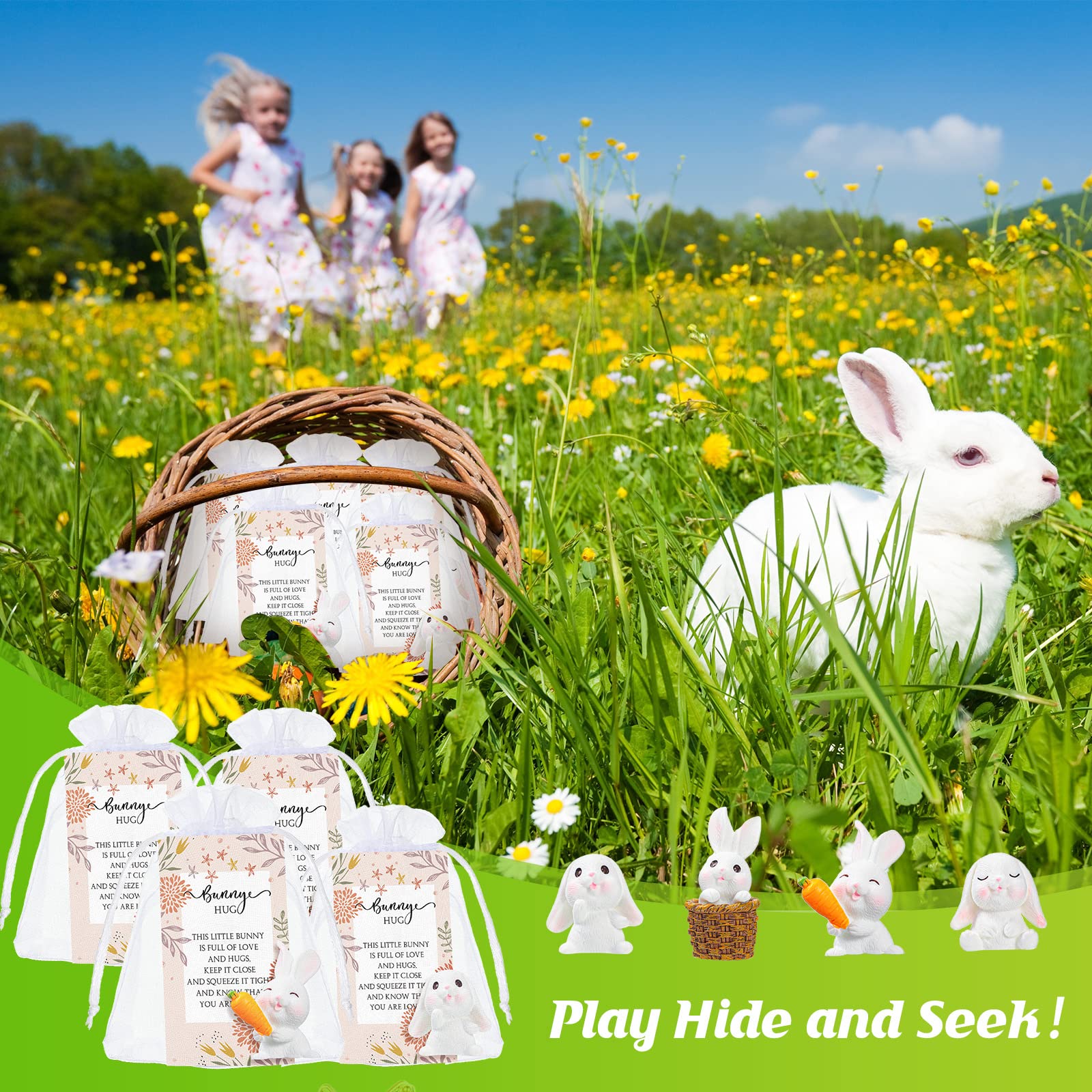 Foto 7 | Set Party Favors Fumete 36 Bunny Hug Con Tarjeta Para Adornar Magdalenas - Venta Internacional.