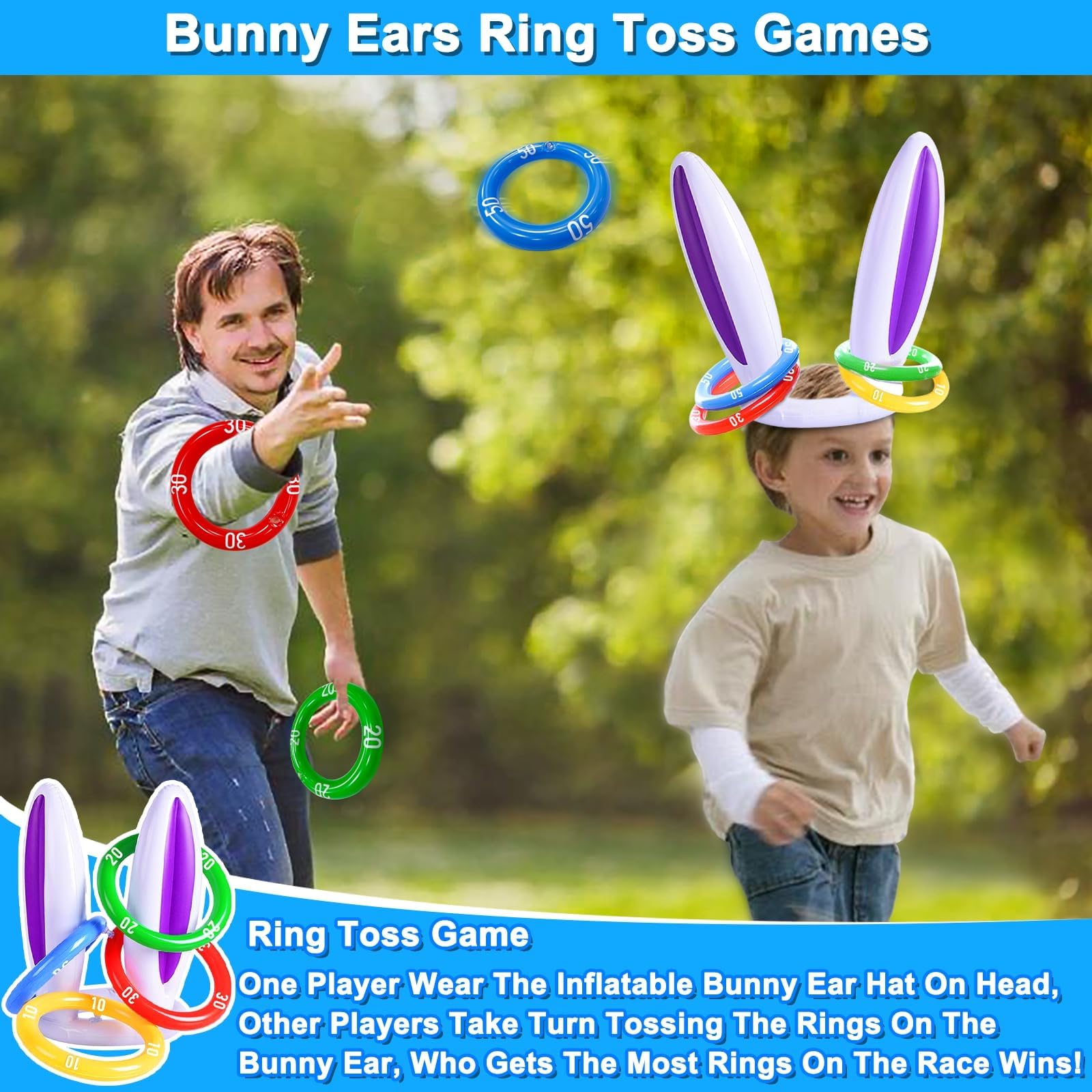 Foto 8 pulgar | Set De Juegos De Fiesta De Pascua Turnmeon Para 4 Jugadores Con 19 Piezas - Venta Internacional.