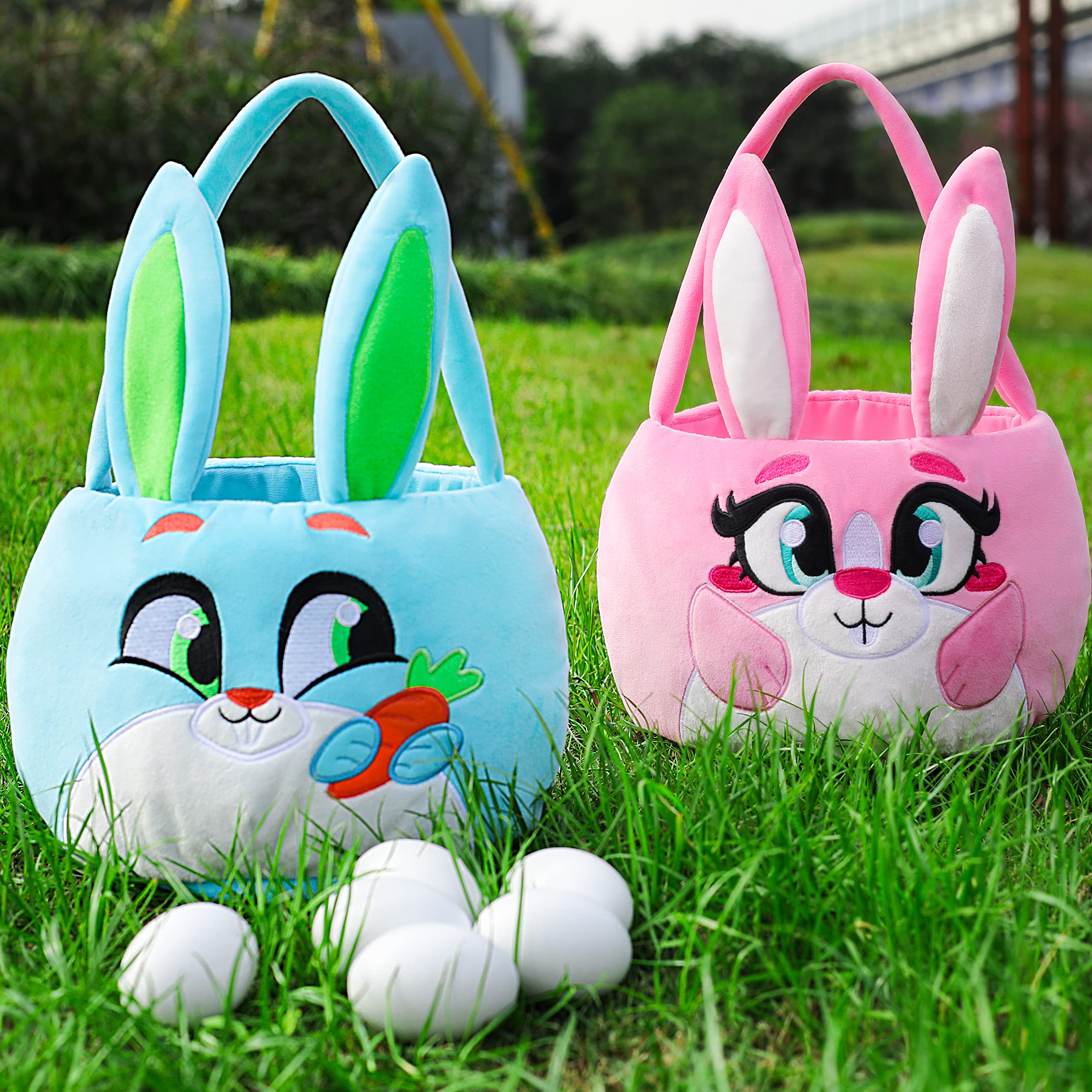 Foto 7 pulgar | Cesta Joyin Con Forma De Conejito De Pascua De Peluche Para Bebés, Niñas Y Niños, 3 Unidades - Venta Internacional.