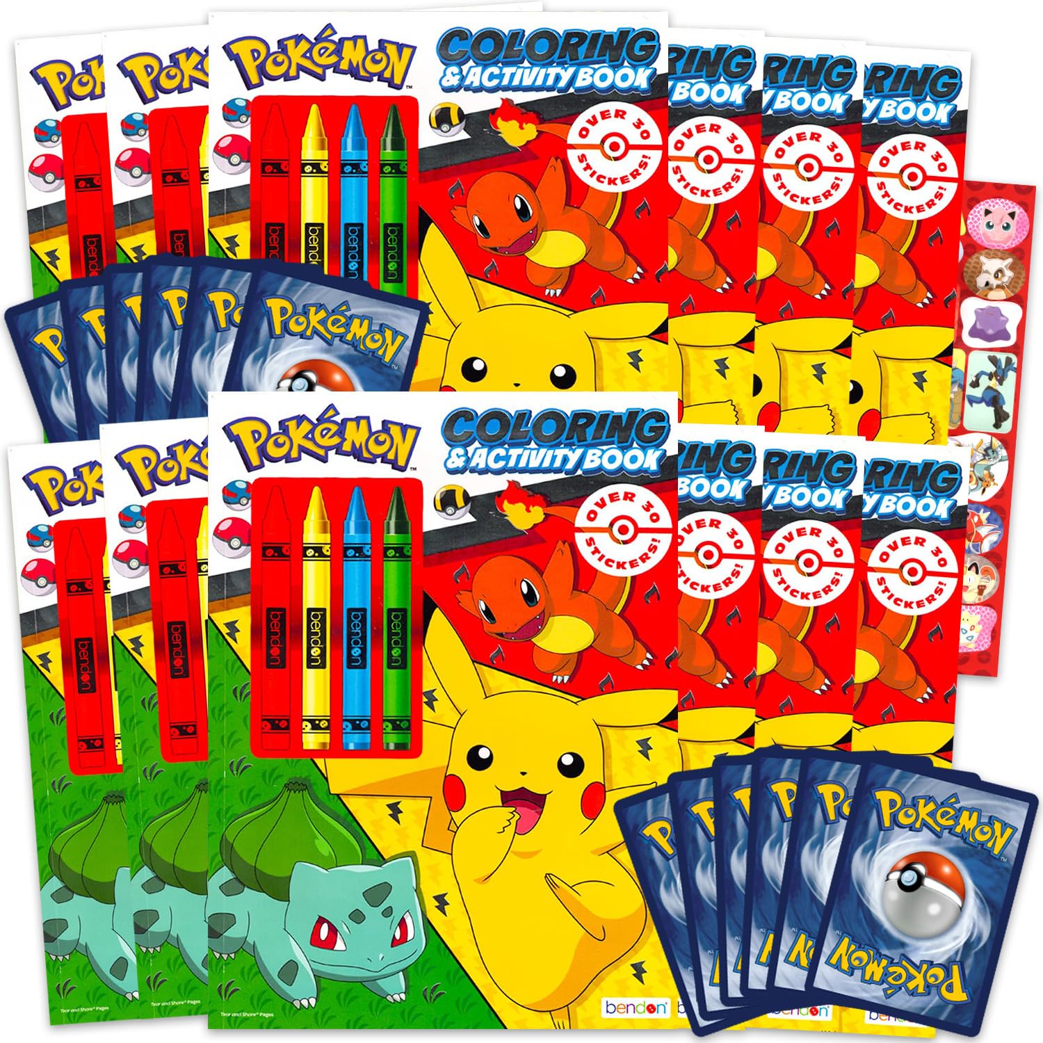 Foto 2 pulgar | Paquete De Regalos Para Fiestas De Pokémon Con Libros Para Colorear Y Tarjetas Para Niños - Venta Internacional.