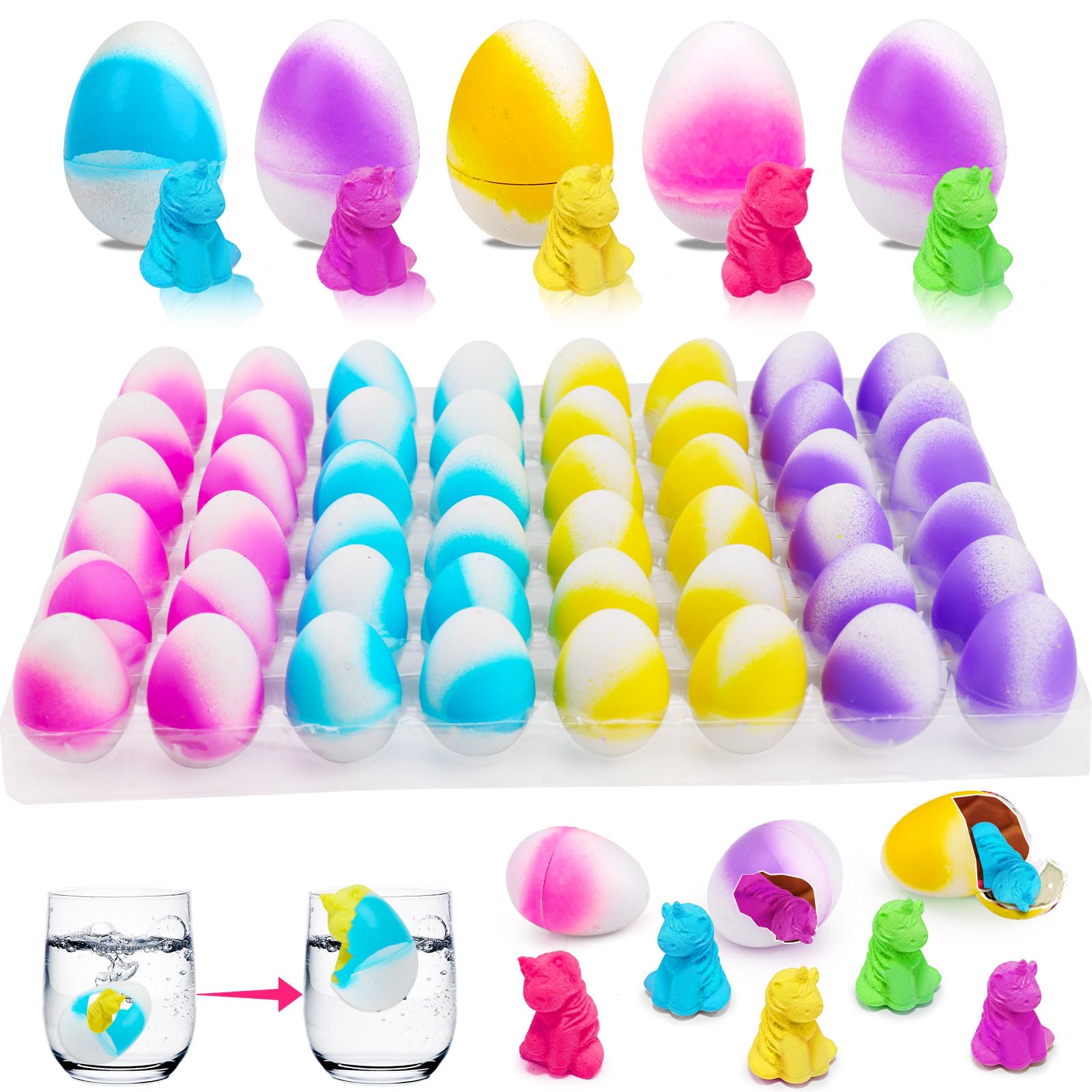 Huevos De Unicornio Para Incubar, 48 Unidades, Para Regalos De Fiesta Para Niños - Venta Internacional.