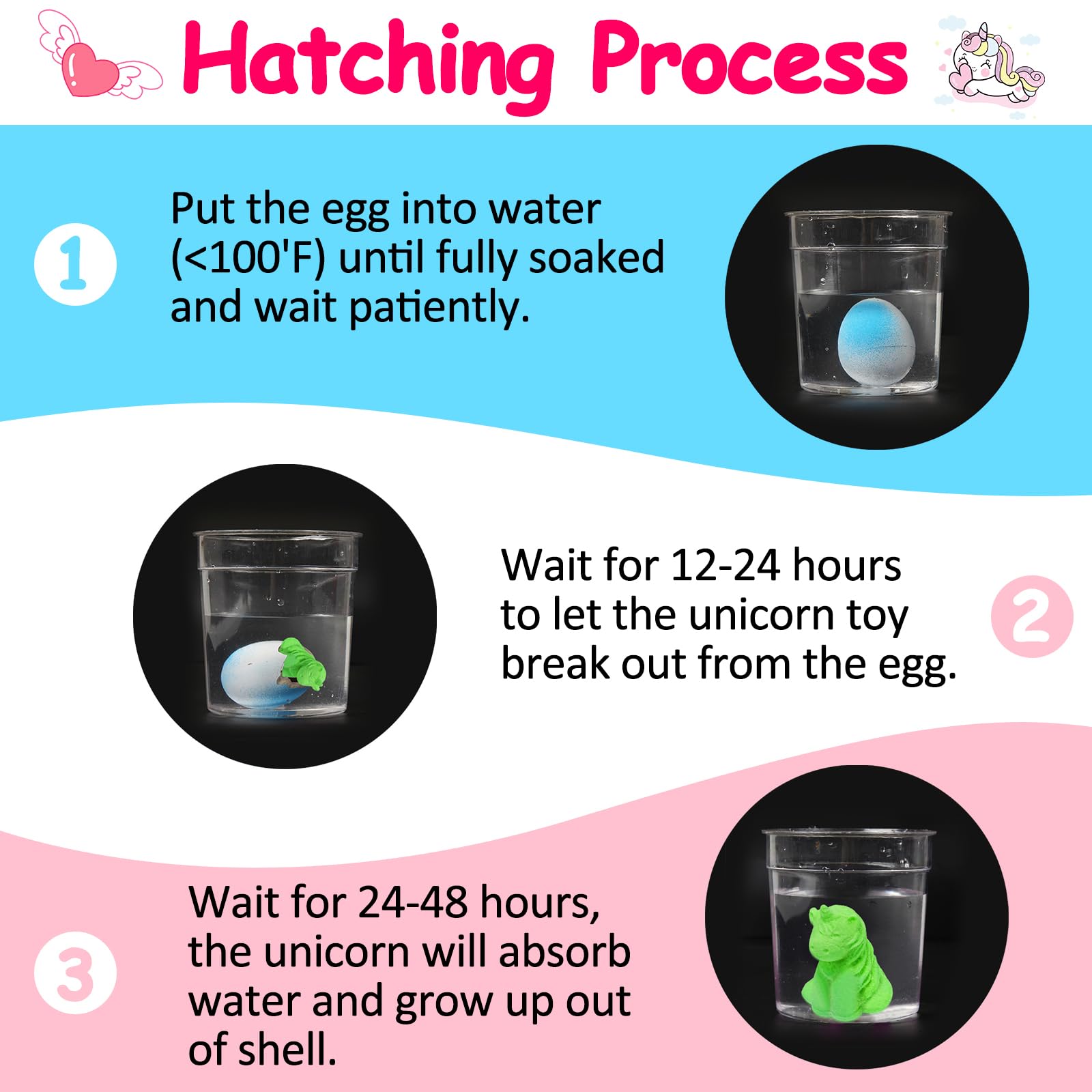 Foto 5 pulgar | Huevos De Unicornio Para Incubar, 48 Unidades, Para Regalos De Fiesta Para Niños - Venta Internacional.