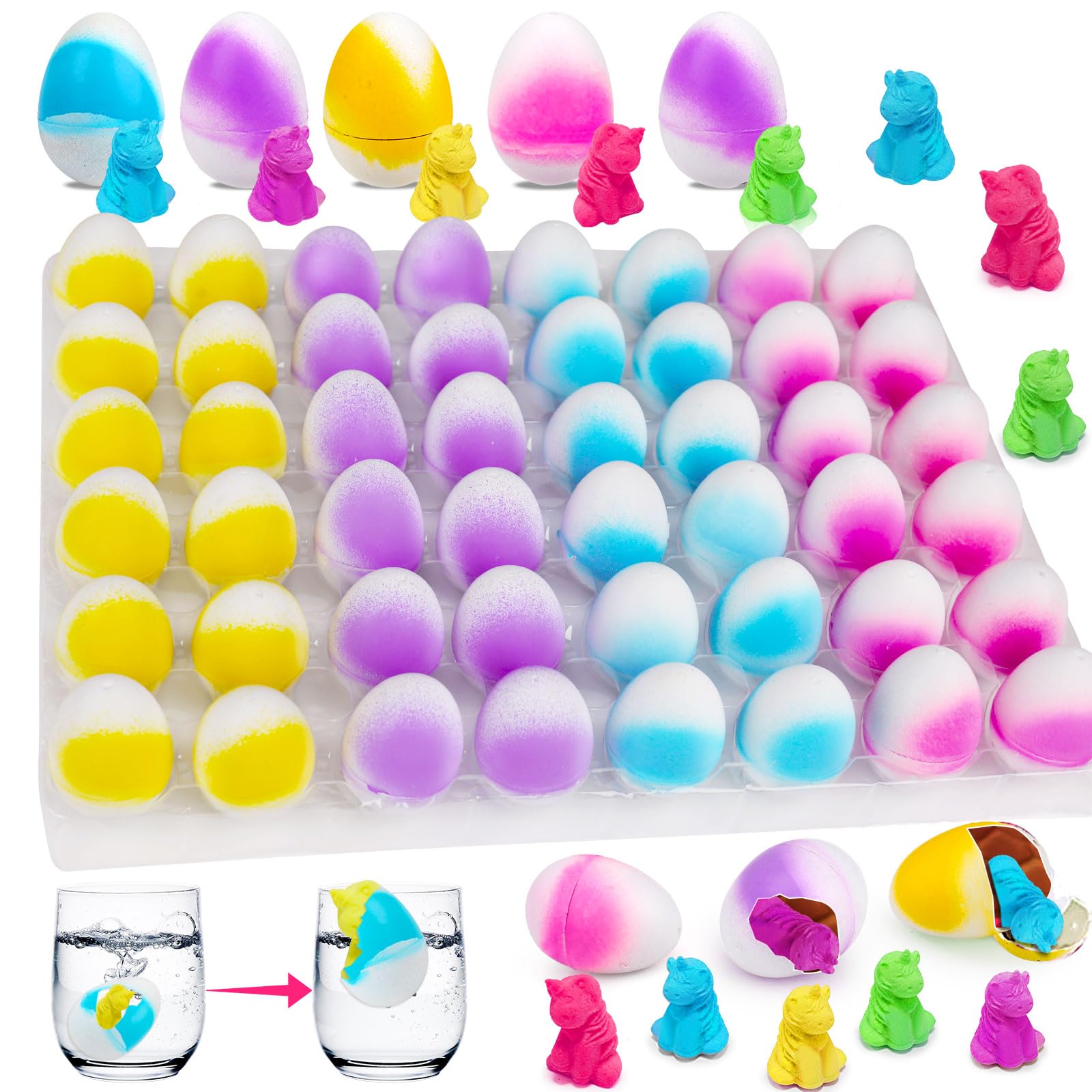 Foto 7 pulgar | Huevos De Unicornio Para Incubar, 48 Unidades, Para Regalos De Fiesta Para Niños - Venta Internacional.
