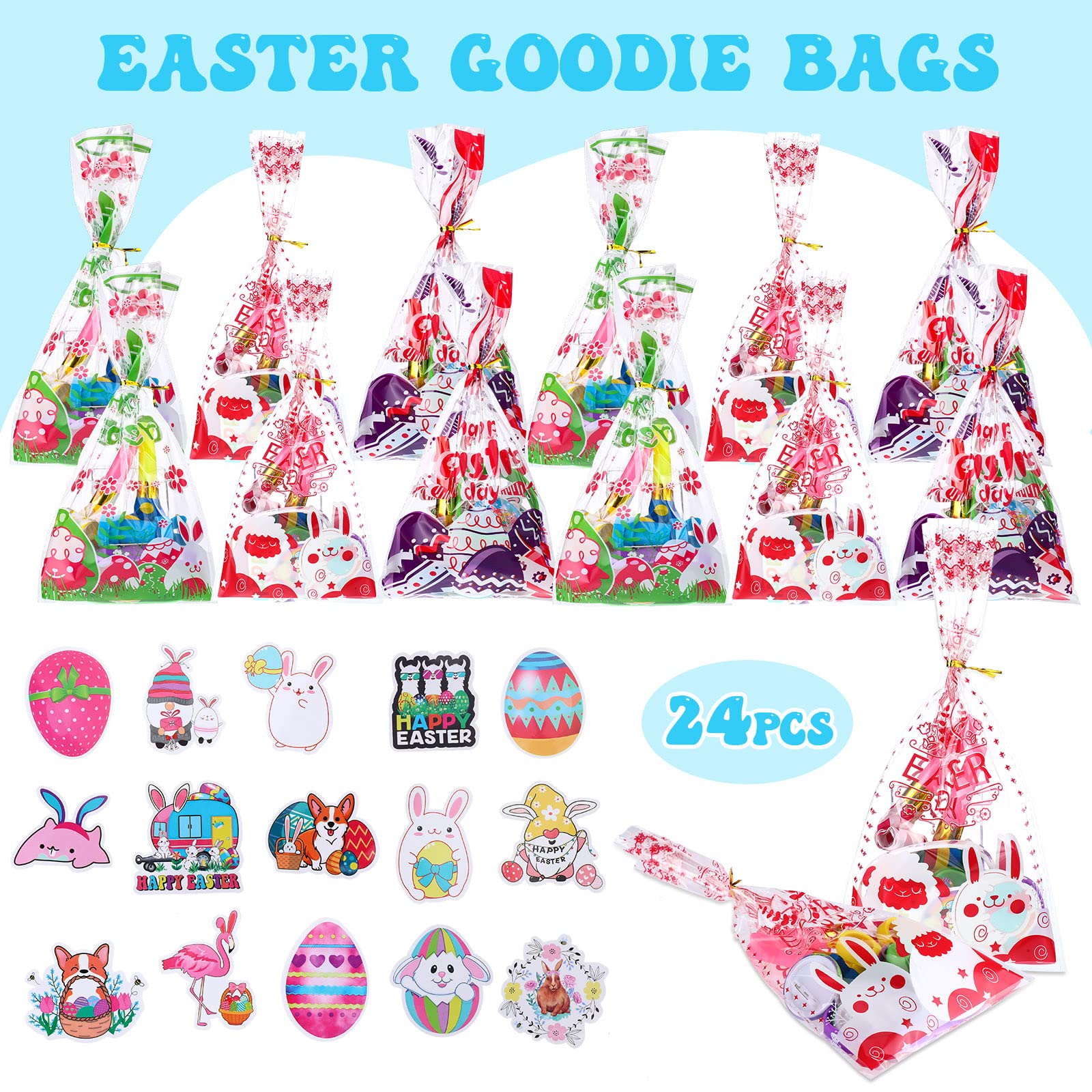 Foto 3 | Set De Obsequios Para Fiestas De Pascua Honoson, 194 Unidades, Para Niños, Con Bolsas De Regalos - Venta Internacional.