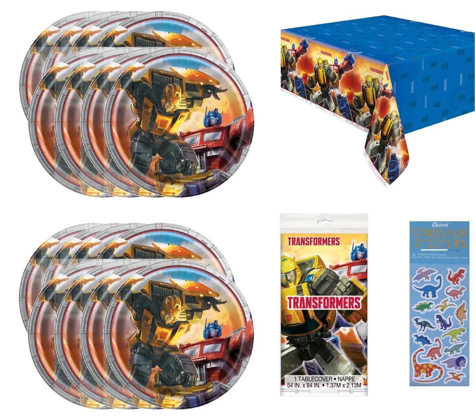 Foto 2 pulgar | Paquete De Artículos Para Fiestas Transformers Únicos Con 16 Platos - Venta Internacional.