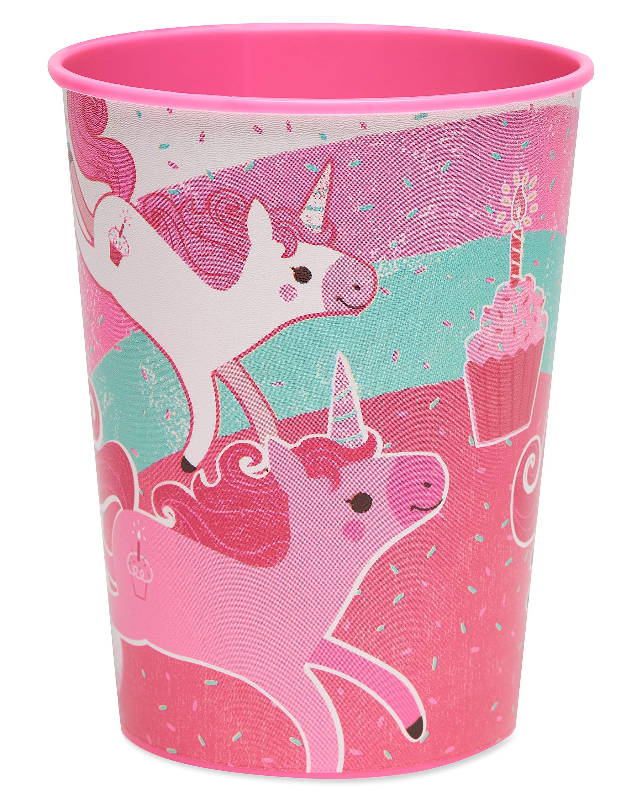 Foto 2 pulgar | Vaso Para Fiestas American Greetings, Unicornio, 16 Onzas, Plástico (8 Unidades) - Venta Internacional.