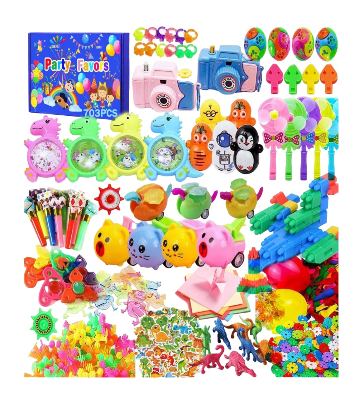 Juguetes Piñata Toys Fiesta Regalo Cumpleaños Colores 703 Pcs | Coppel.com