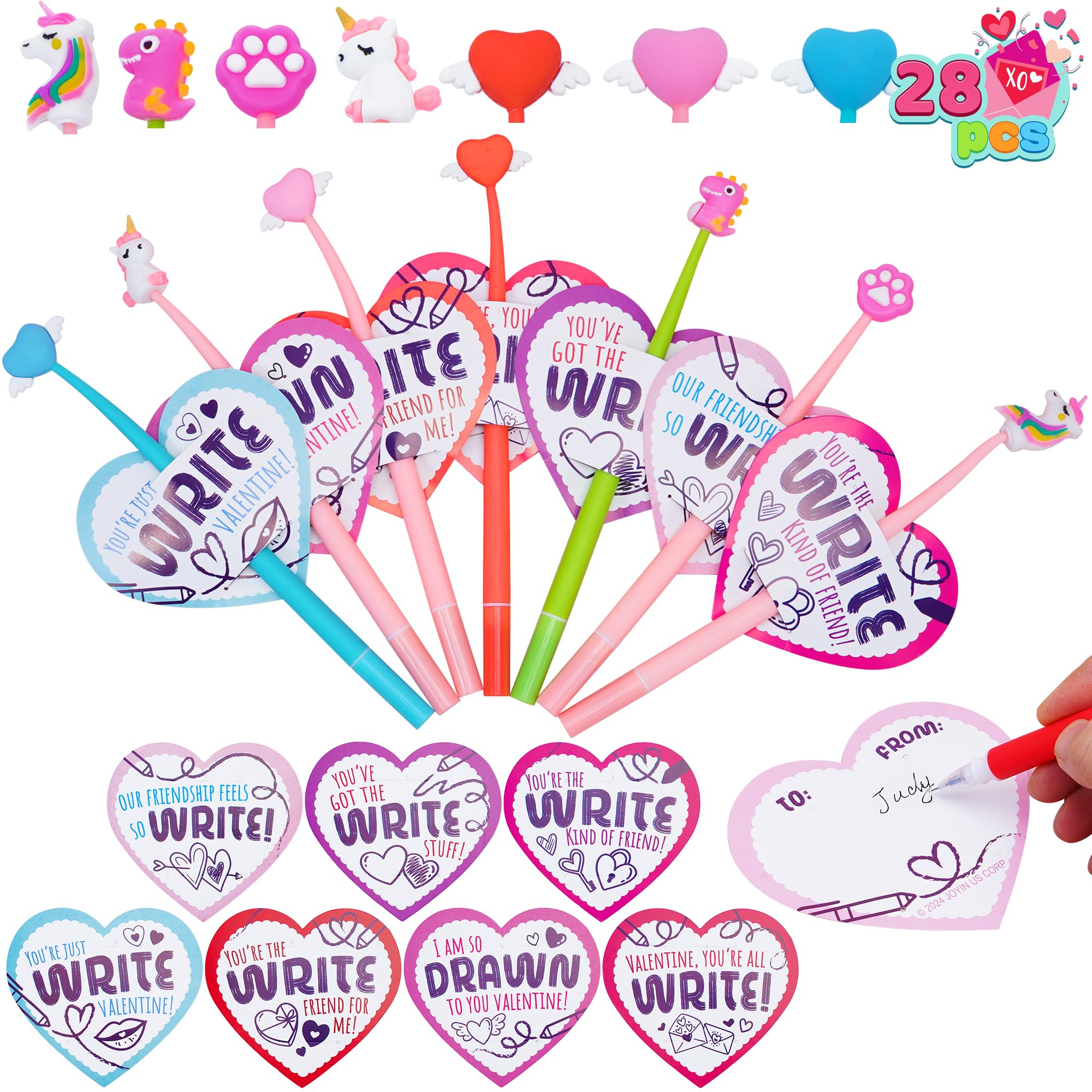 Foto 2 pulgar | Set de Regalo de Papelería para el Día de San Valentín Joyin 28 Piezas para Niños - Venta Internacional
