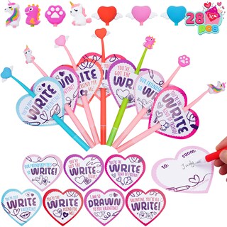 Foto 1 | Set de Regalo de Papelería para el Día de San Valentín Joyin 28 Piezas para Niños - Venta Internacional