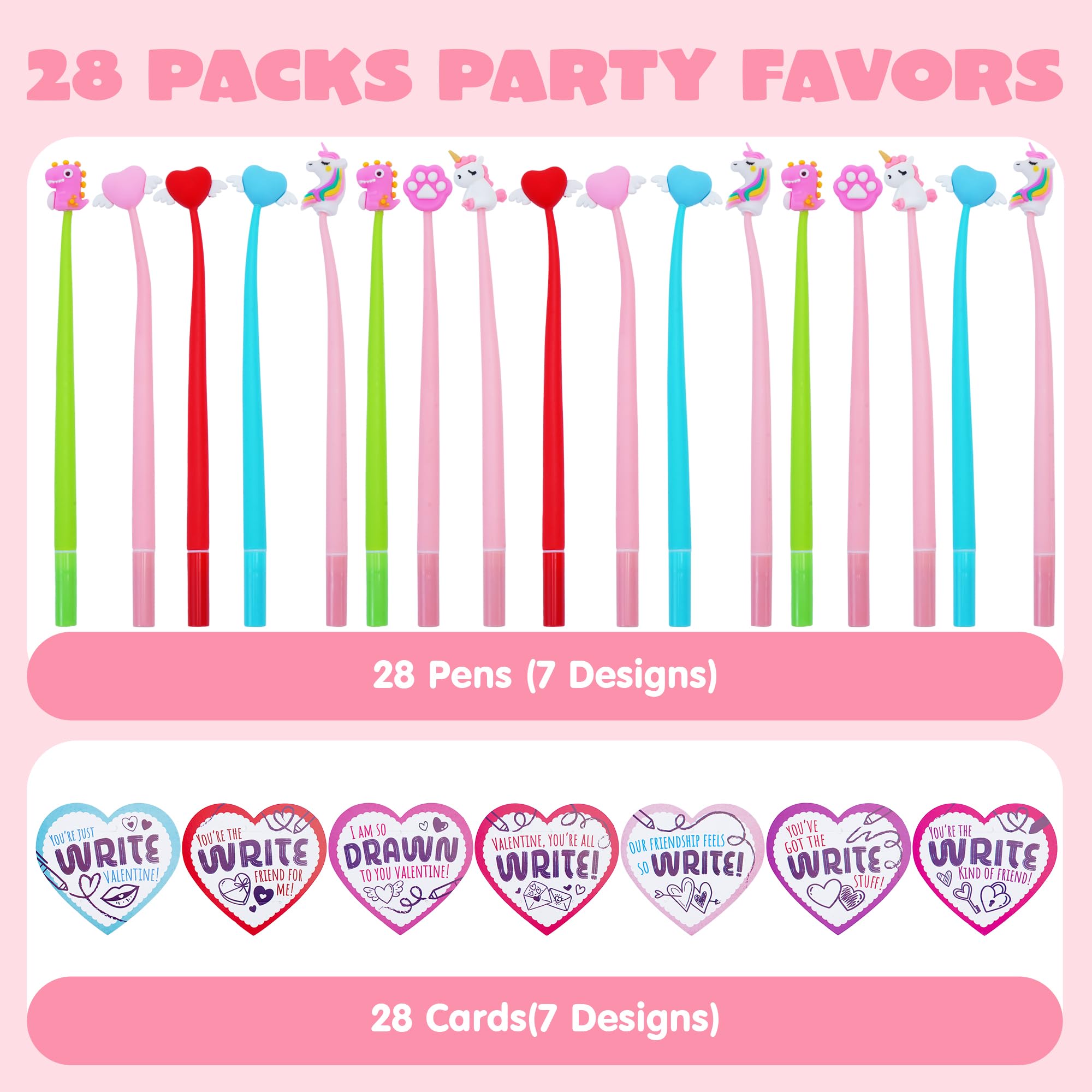 Foto 3 pulgar | Set de Regalo de Papelería para el Día de San Valentín Joyin 28 Piezas para Niños - Venta Internacional