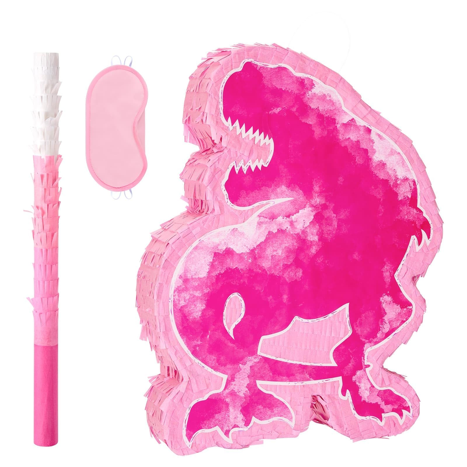 Foto 2 pulgar | Piñata De Dinosaurio Wernnsai Acuarela Rosa Fiesta De Cumpleaños - Venta Internacional.