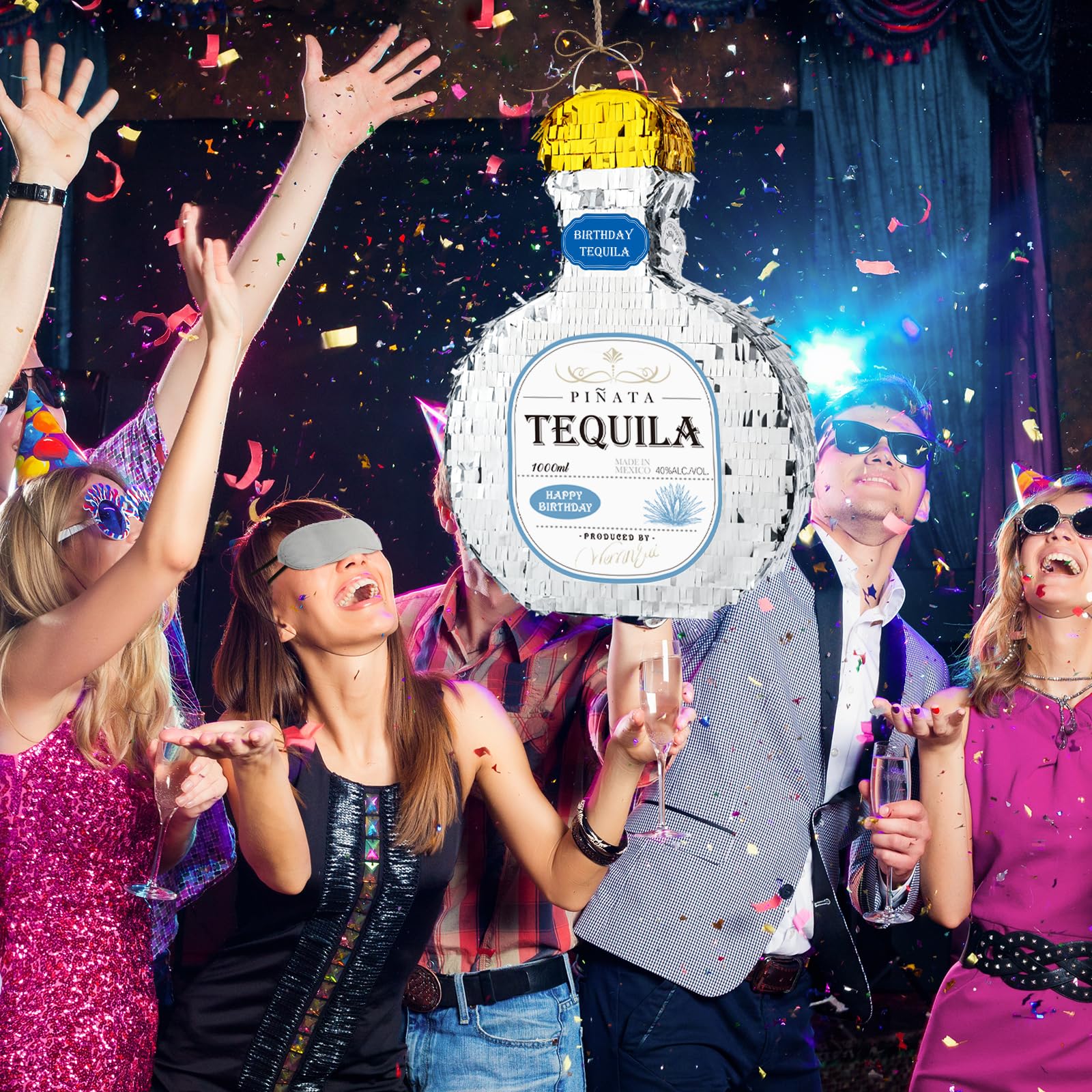 Foto 6 | Botella De Tequila Para Piñata Wernnsai Silver Patron, 30 Cm - Venta Internacional.