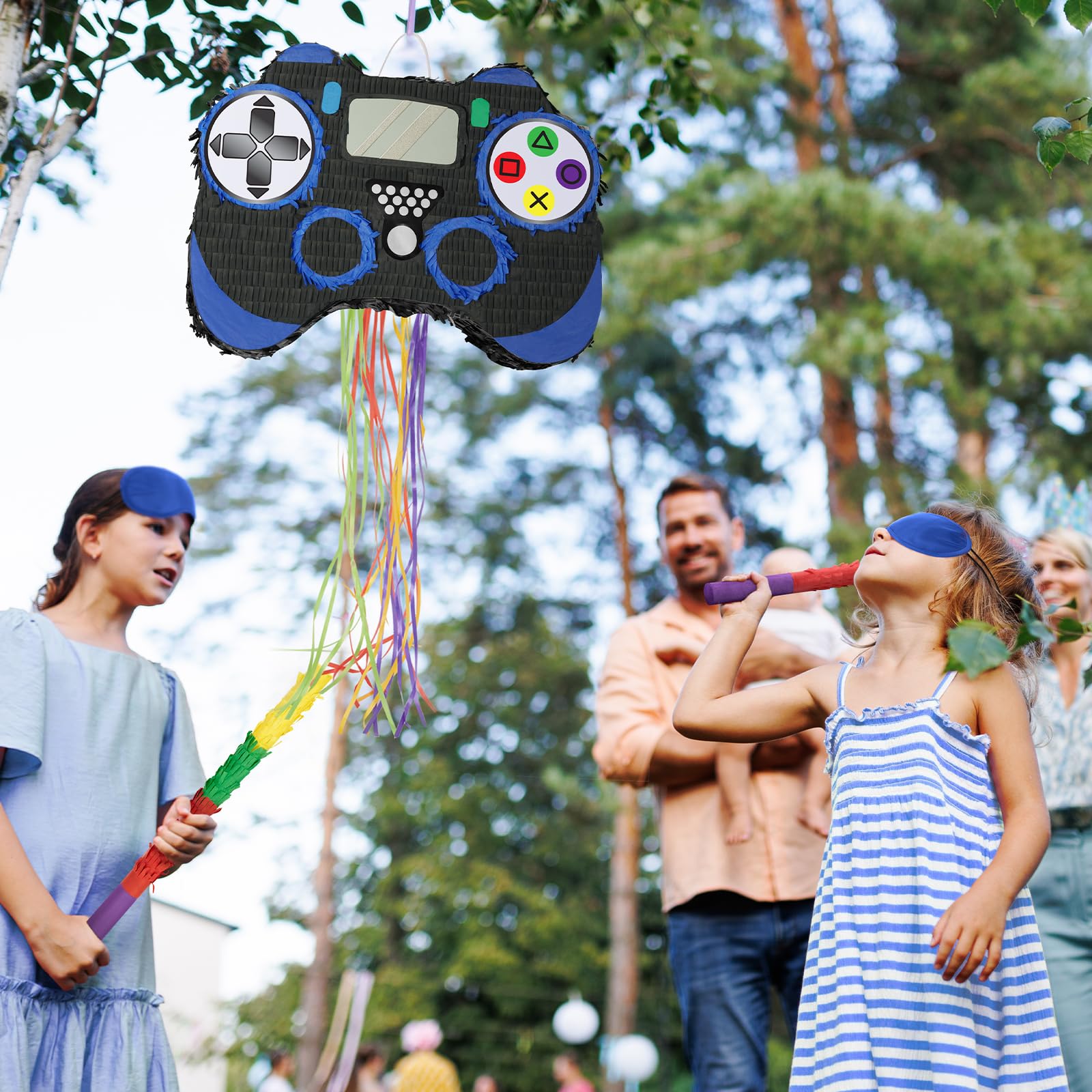 Foto 7 pulgar | Controlador De Videojuegos Piñata Wernnsai Para Niños Con Venda En Los Ojos - Venta Internacional.