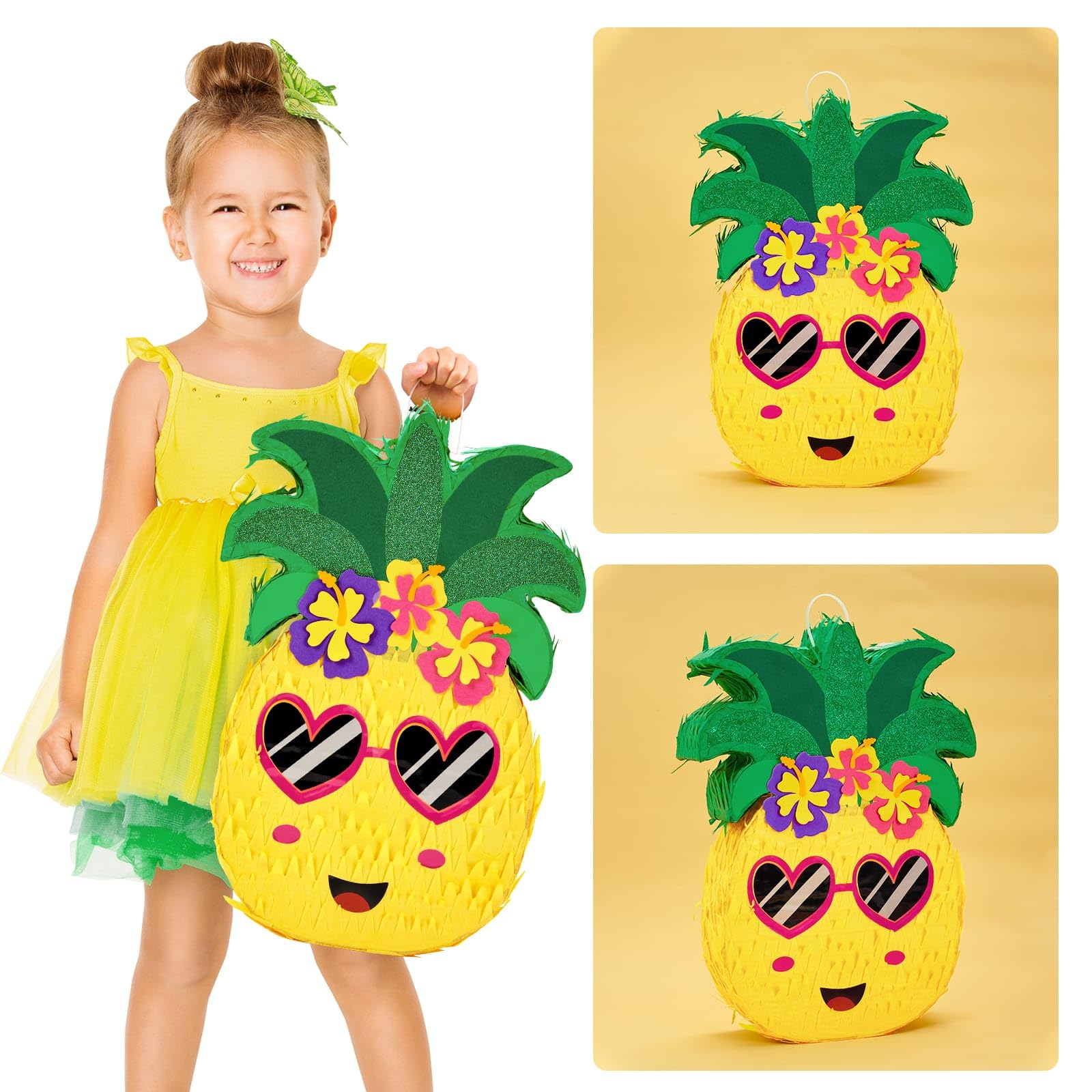 Foto 7 pulgar | Piñata Wernnsai Piña Pequeña Con Venda En Los Ojos Y Bate Para Niños - Venta Internacional.