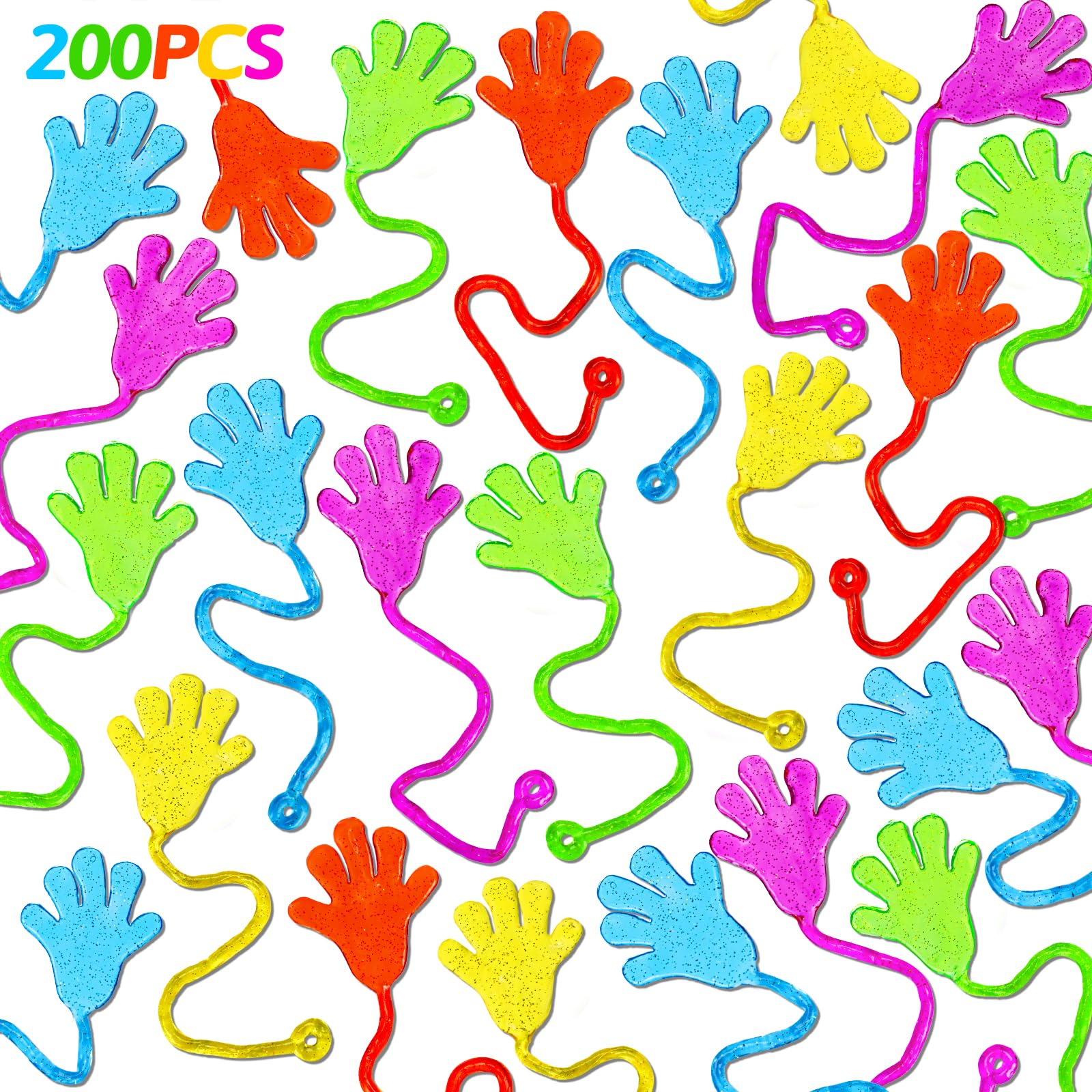 Foto 2 pulgar | Party Favors Thremhoo, 200 Unidades, Manos Adhesivas Con Purpurina Para Niños - Venta Internacional.