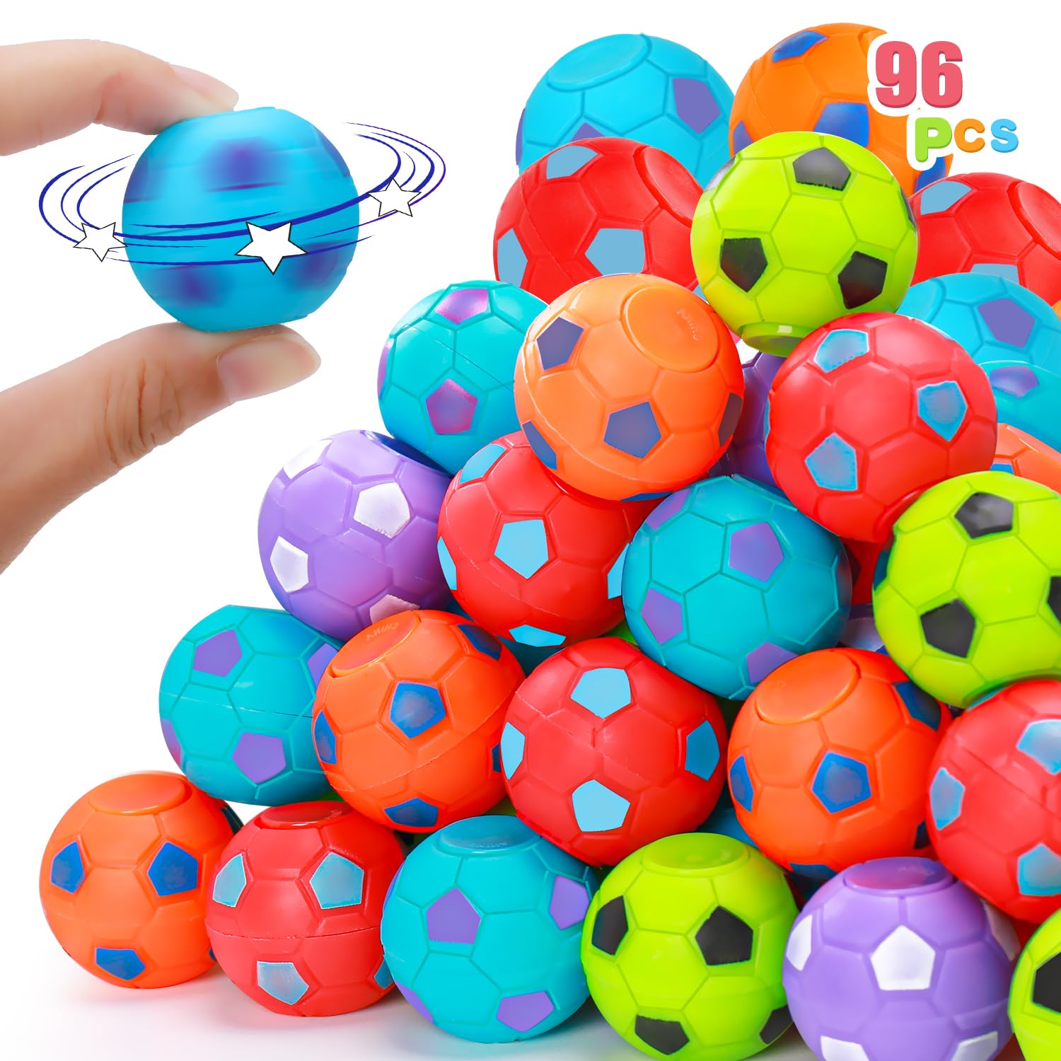 Foto 2 pulgar | Balones De Fútbol Fidget Spinner Thremhoo, 96 Unidades, Para Fiestas Infantiles - Venta Internacional.