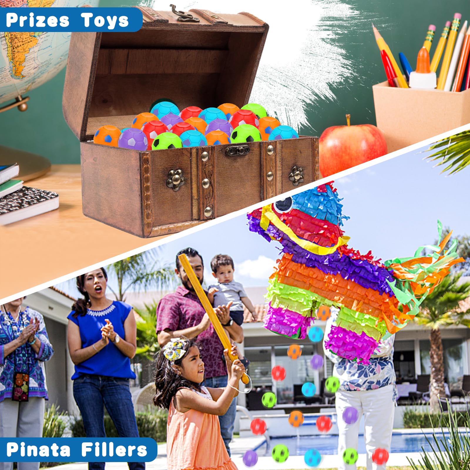 Foto 6 pulgar | Balones De Fútbol Fidget Spinner Thremhoo, 96 Unidades, Para Fiestas Infantiles - Venta Internacional.