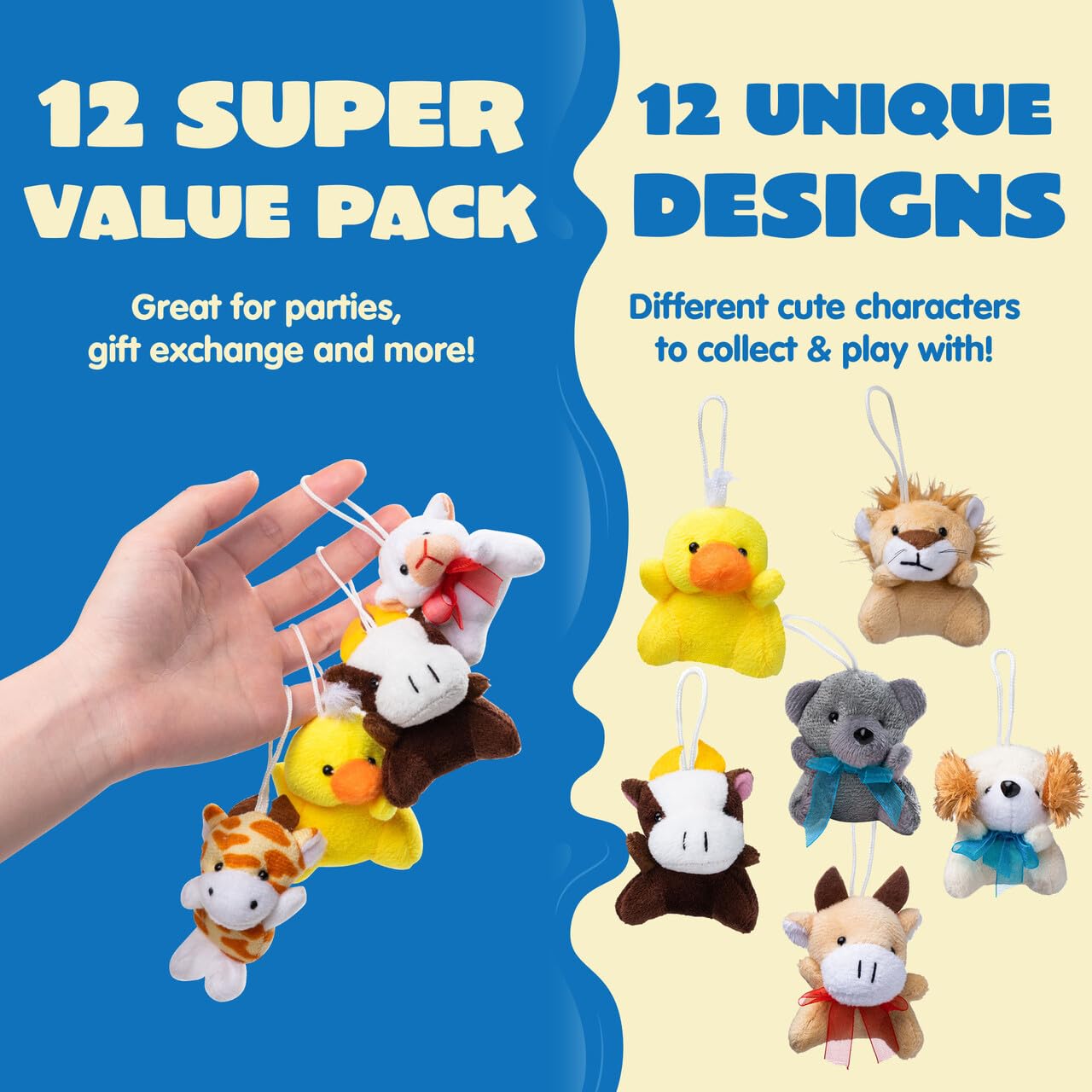 Foto 3 pulgar | Surtido De Minijuguetes De Peluche Joyin Para Niños, Paquete De 12 - Venta Internacional.