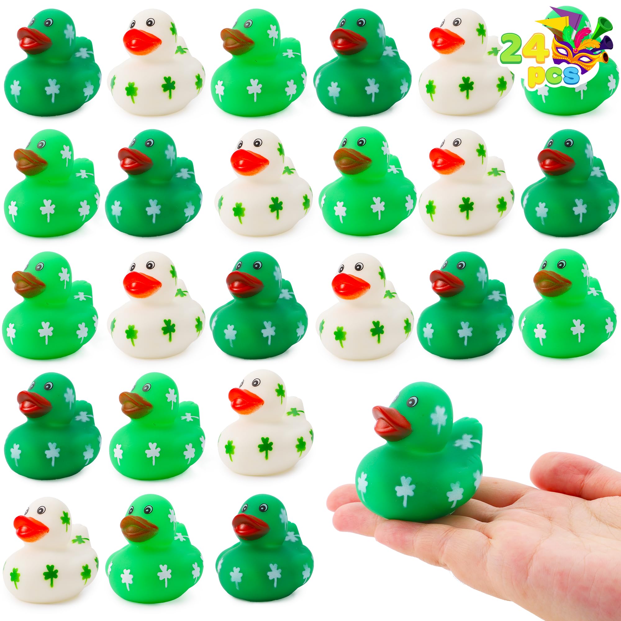 Foto 2 pulgar | Rubber Ducks Joyin, Trébol Verde Para El Día De San Patricio, 24 Unidades, Para Niños - Venta Internacional.